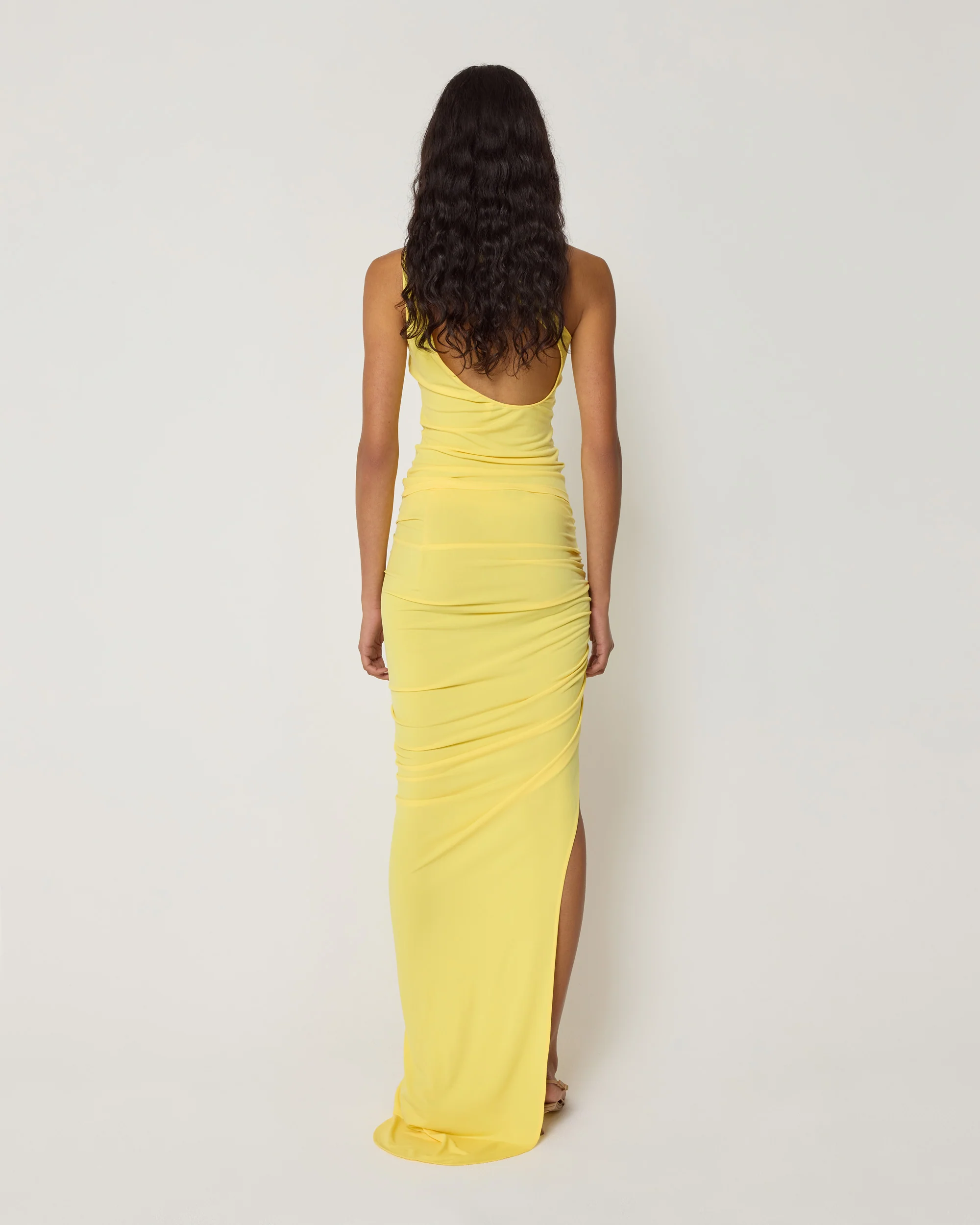 One Shoulder Cutout Tank | Golden - Image 6