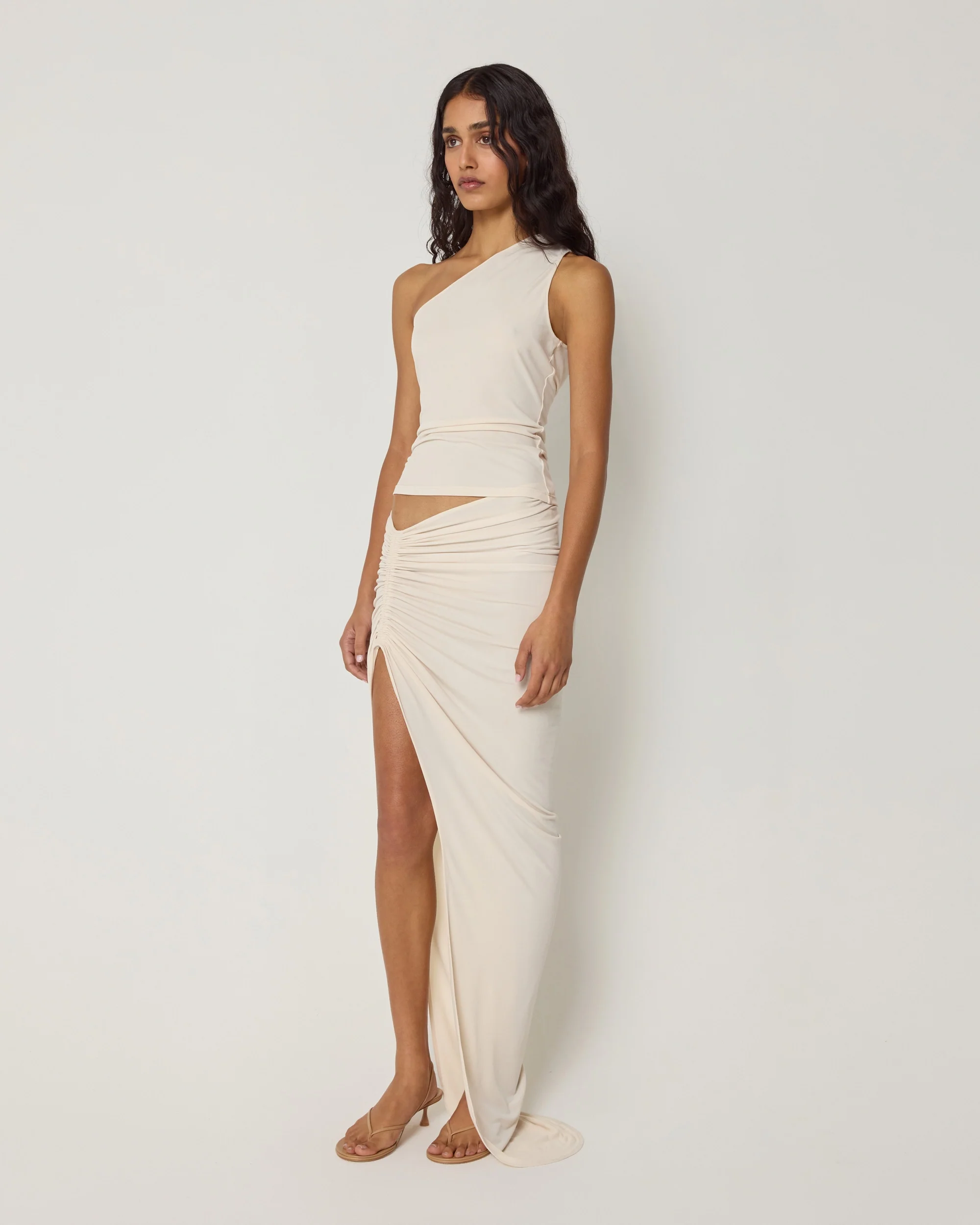 One Shoulder Cutout Tank | Shell - Image 4