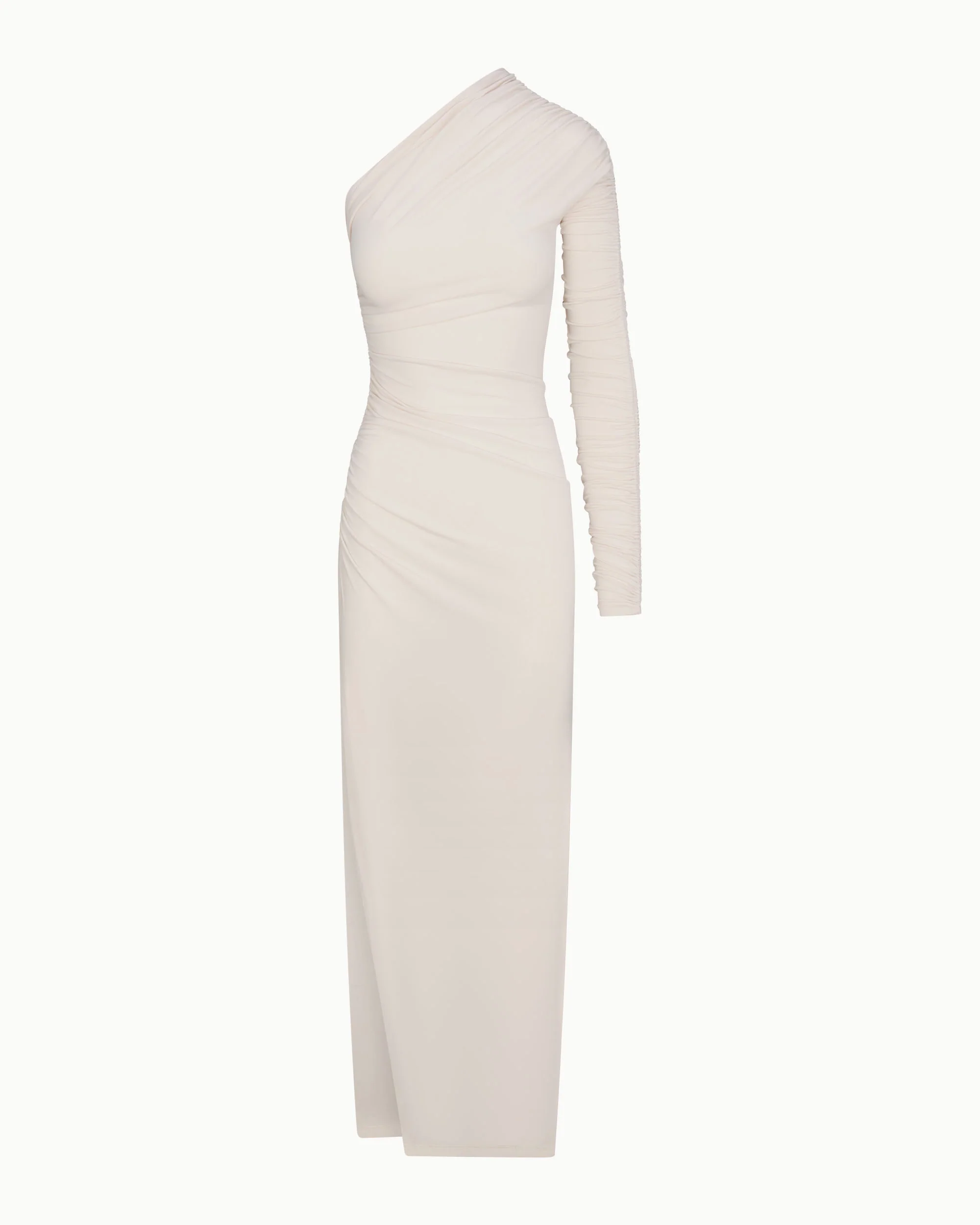 One Shoulder Ruched Gown | Shell - Image 2