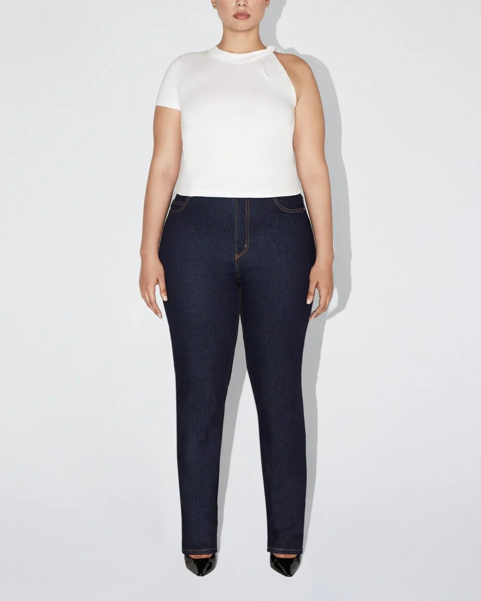 One Shoulder Twist Tee | White - Image 8