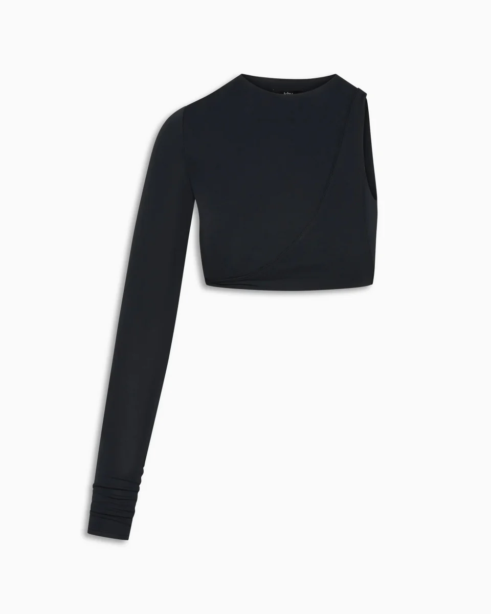 One Sleeve Versatile Top | Black - Image 3