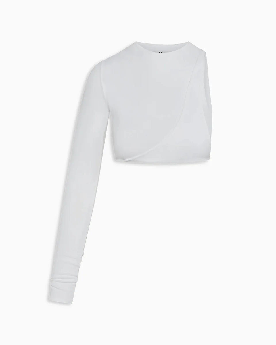 One Sleeve Versatile Top | White - Image 3