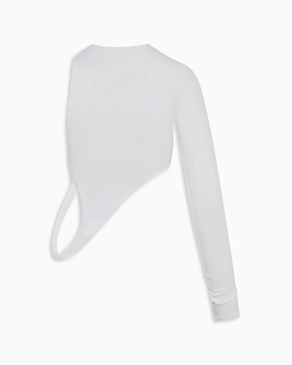 One Sleeve Versatile Top | White - Image 8