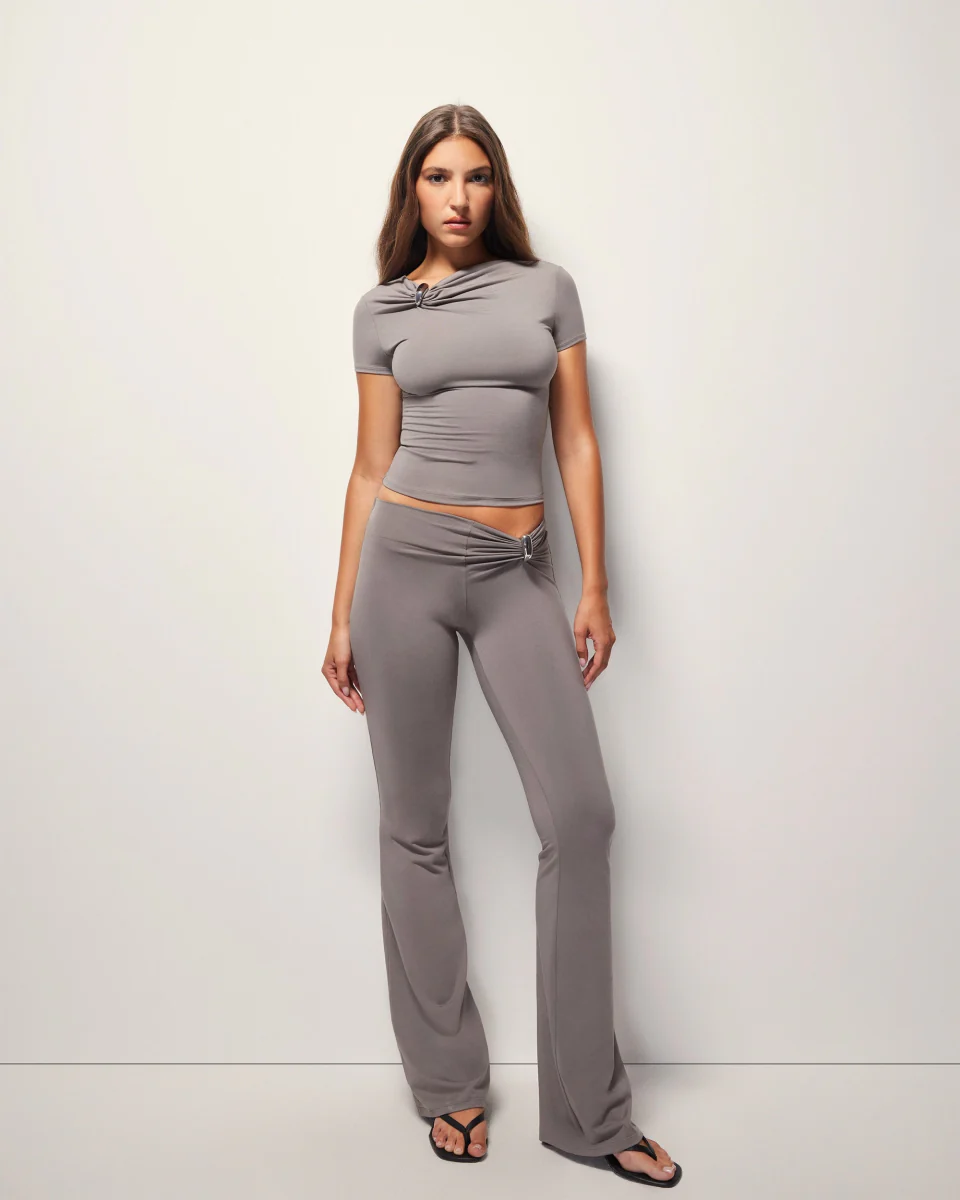 Pierced Cinch Pant | Slate - Image 5