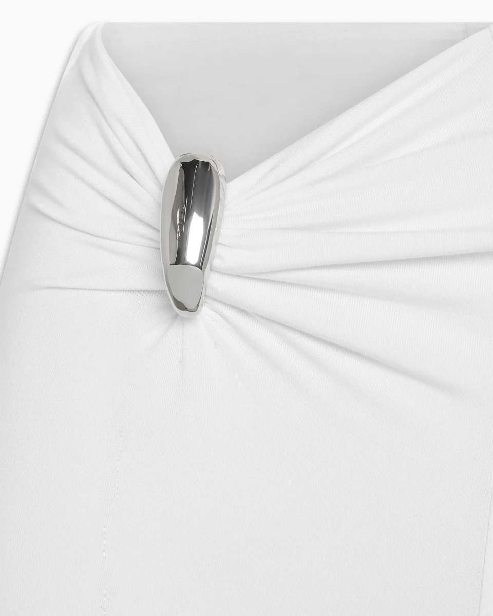 Pierced Mini Short | White - Image 3