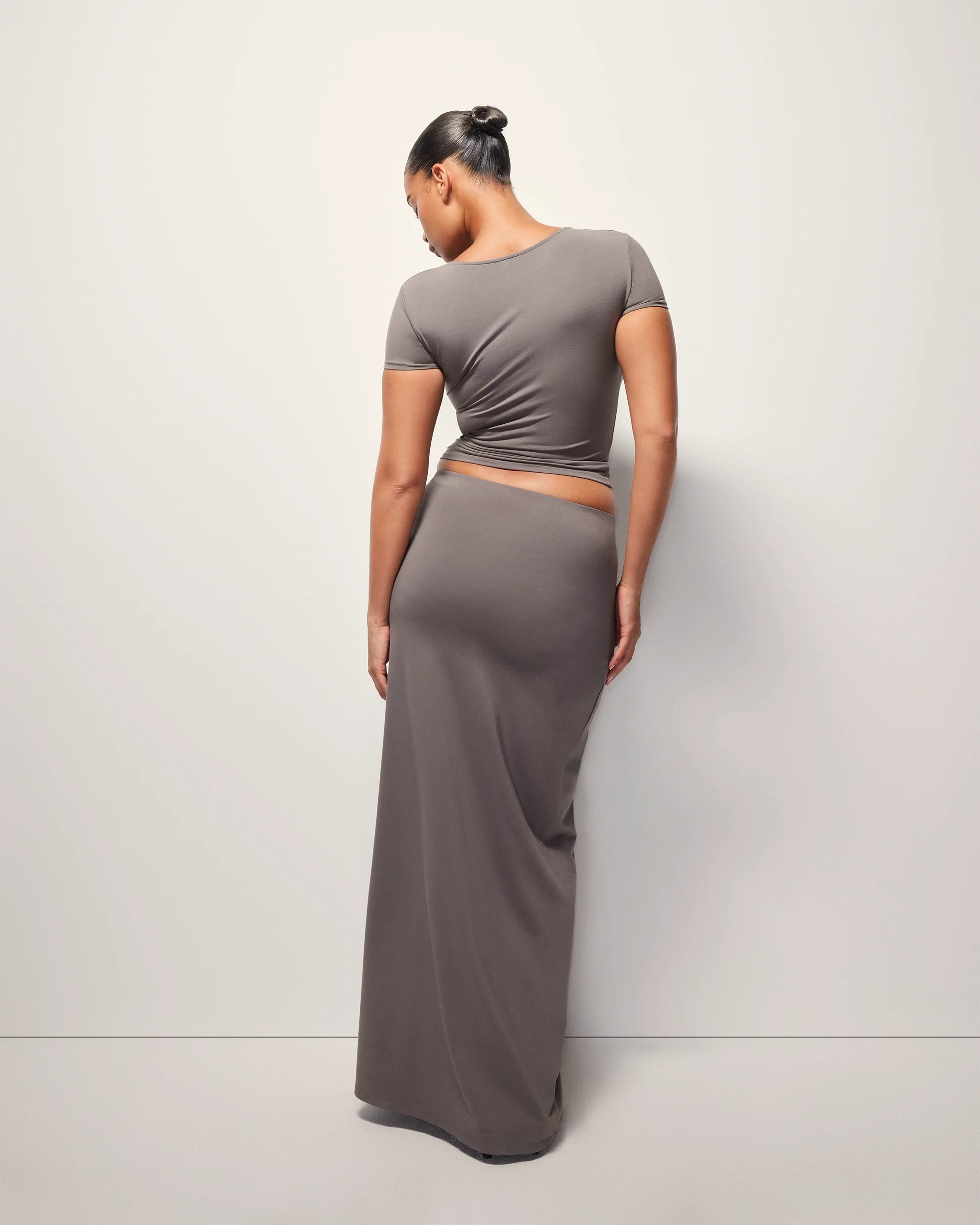 Pierced Short Sleeve Top | Slate - Image 12