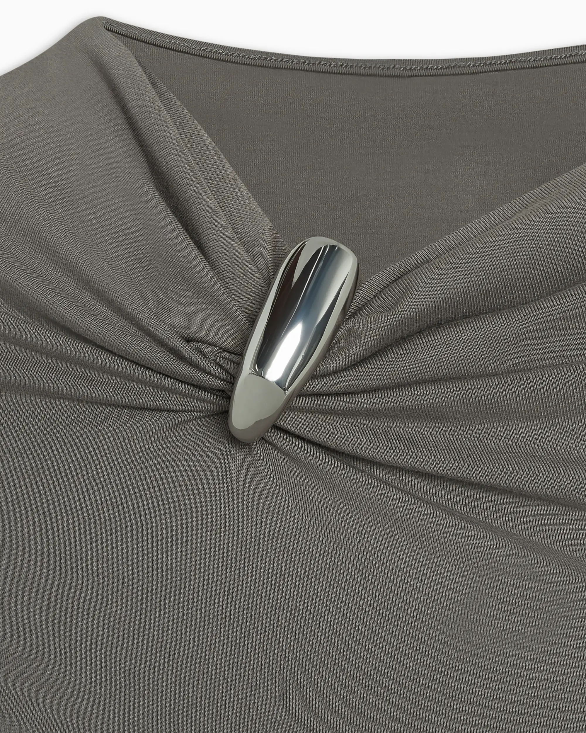 Pierced Short Sleeve Top | Slate - Image 3