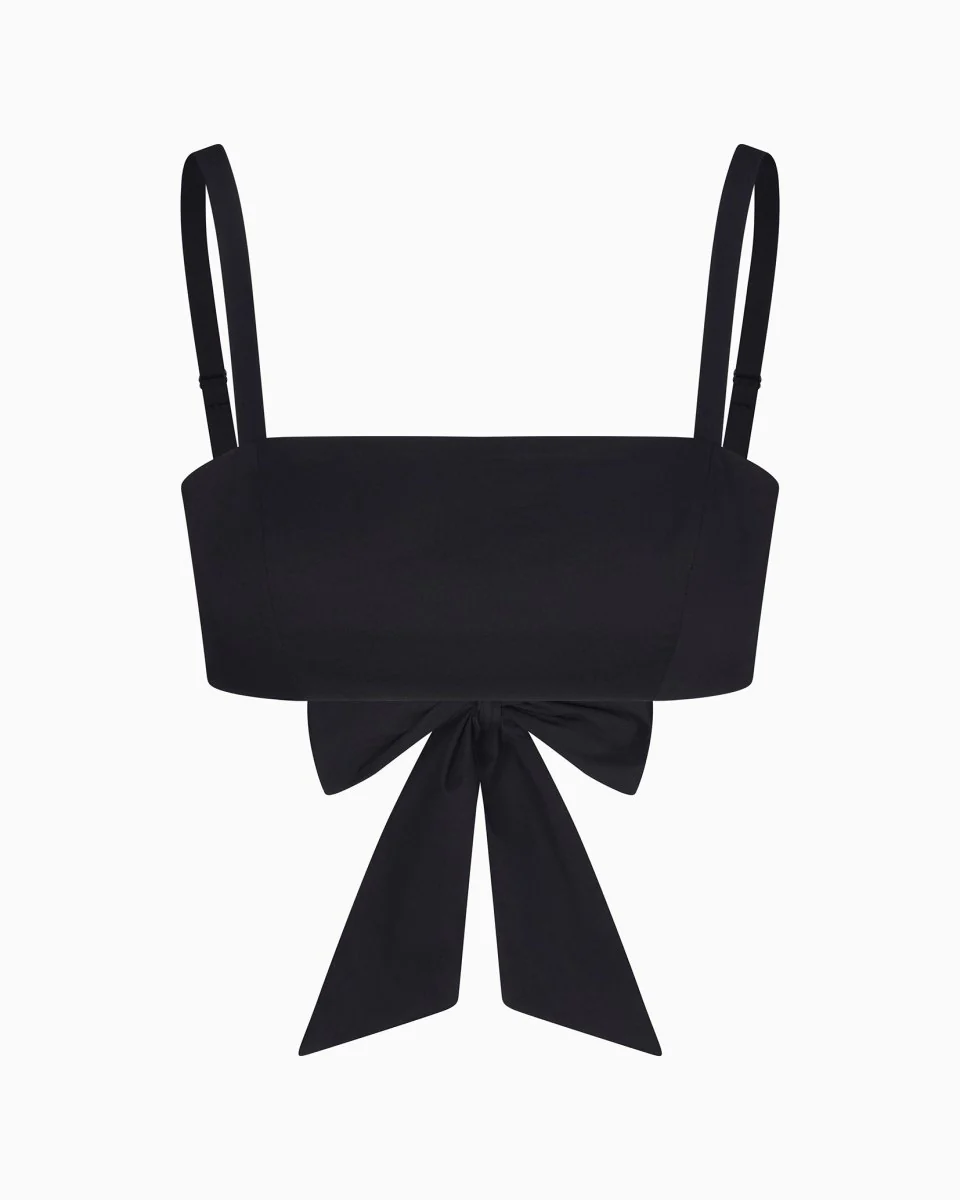 Poplin Bralette | Black - Image 2