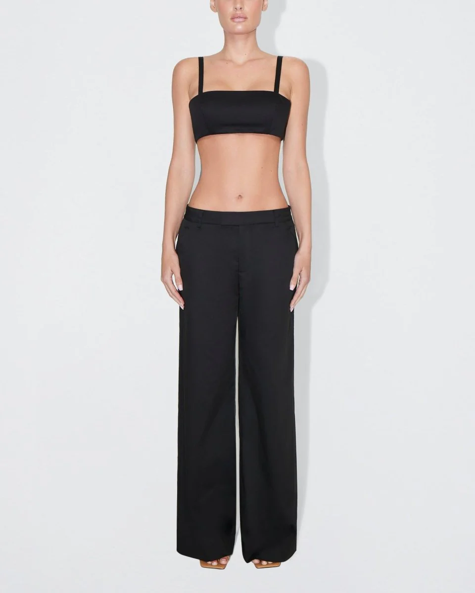 Poplin Bralette | Black - Image 3
