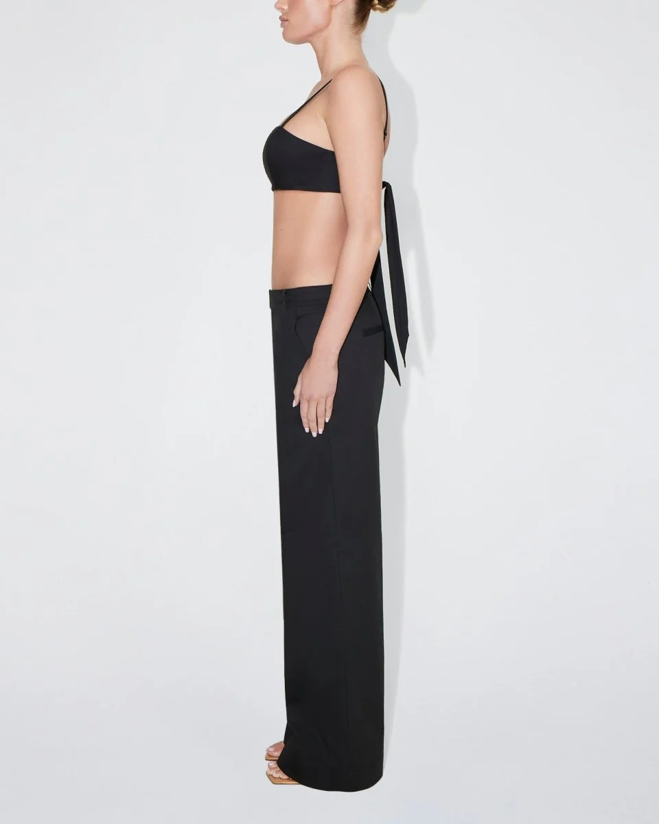 Poplin Bralette | Black - Image 4