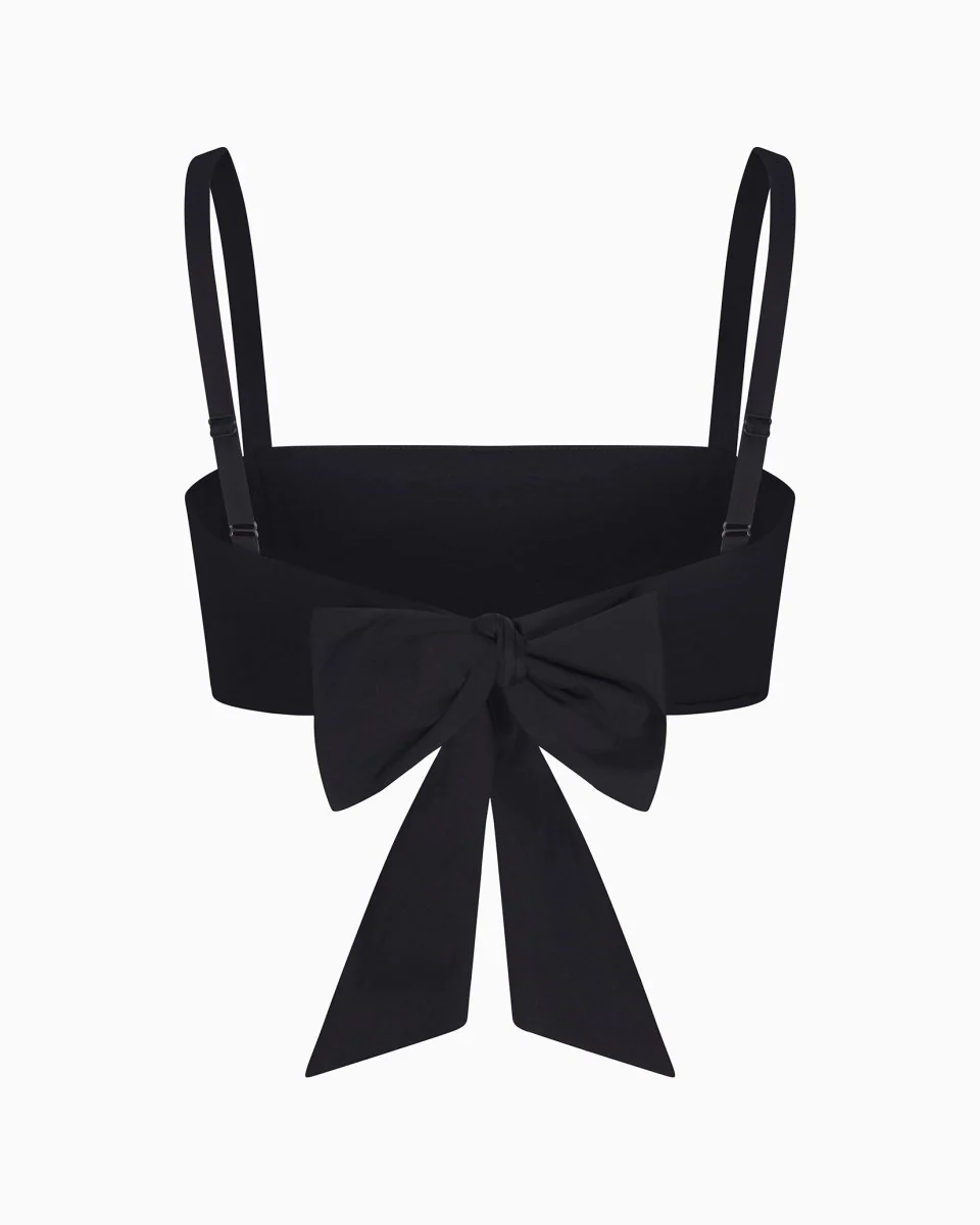 Poplin Bralette | Black - Image 7