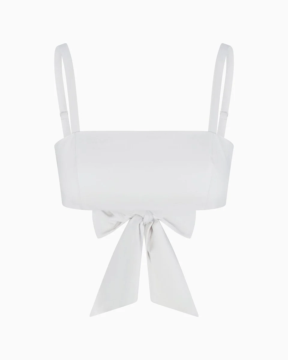 Poplin Bralette | Light Grey - Image 2
