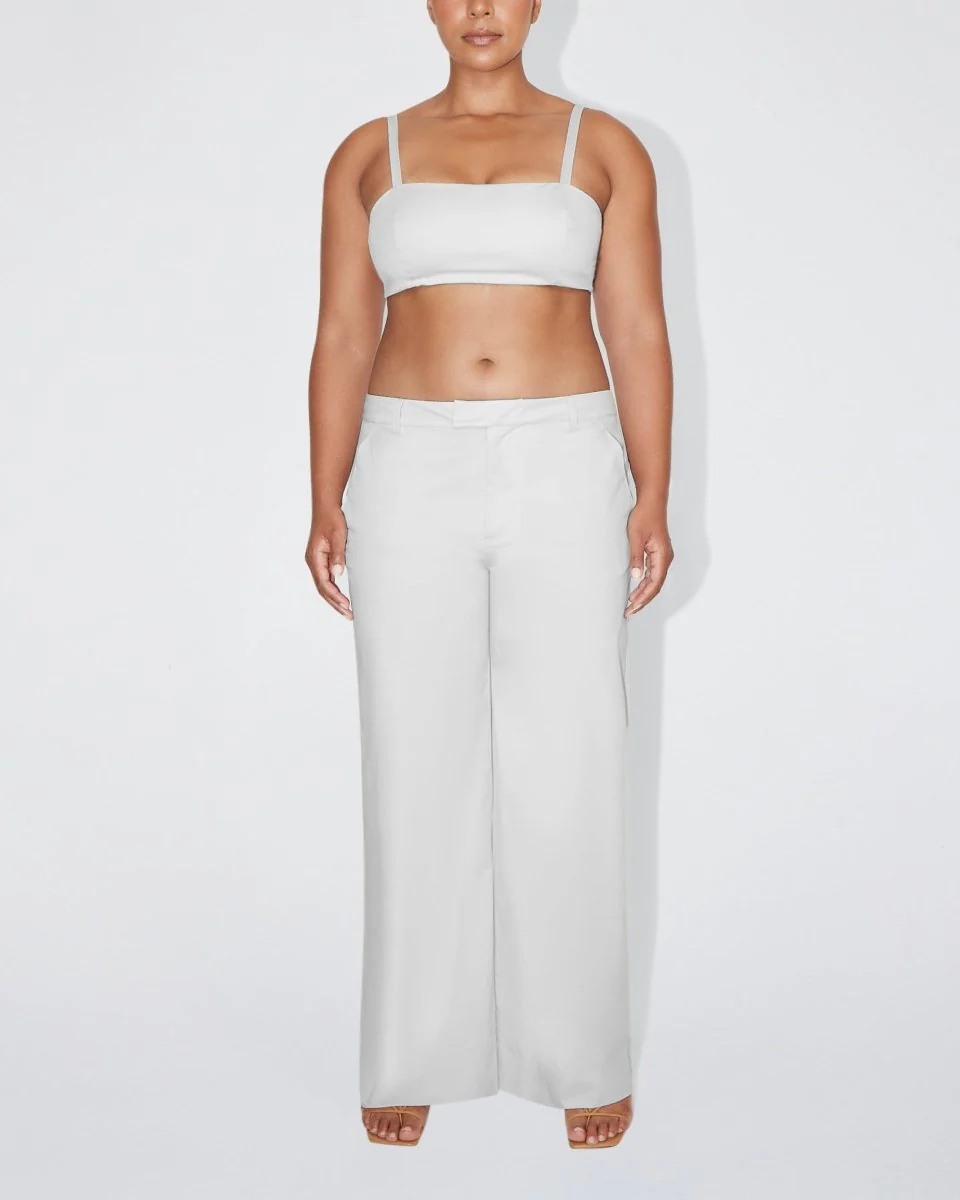 Poplin Bralette | Light Grey - Image 3