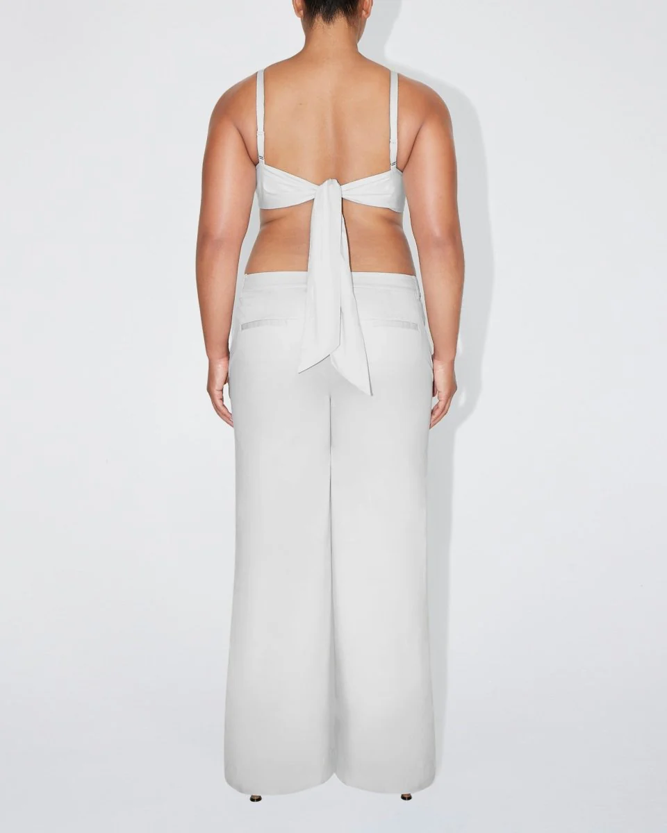 Poplin Bralette | Light Grey - Image 5