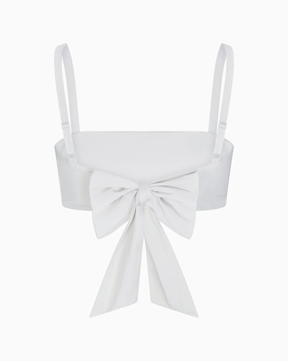 Poplin Bralette | Light Grey - Image 7