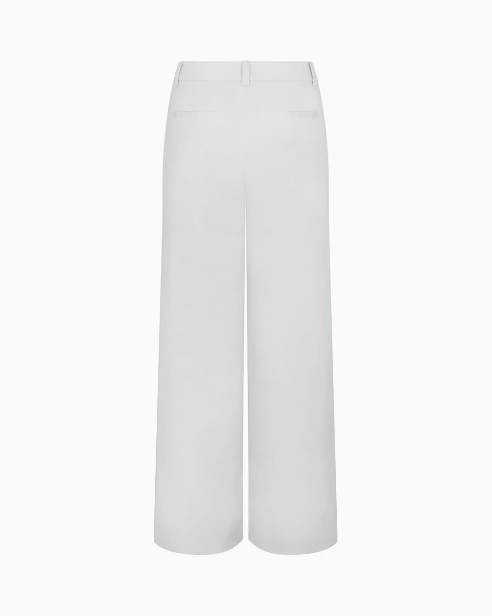 Poplin Low Rise Trouser | Light Grey - Image 6