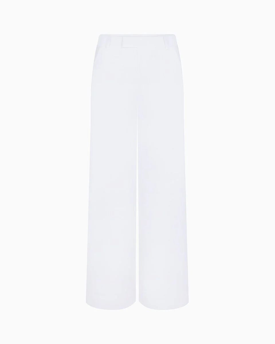 Poplin Low Rise Trouser | White - Image 2
