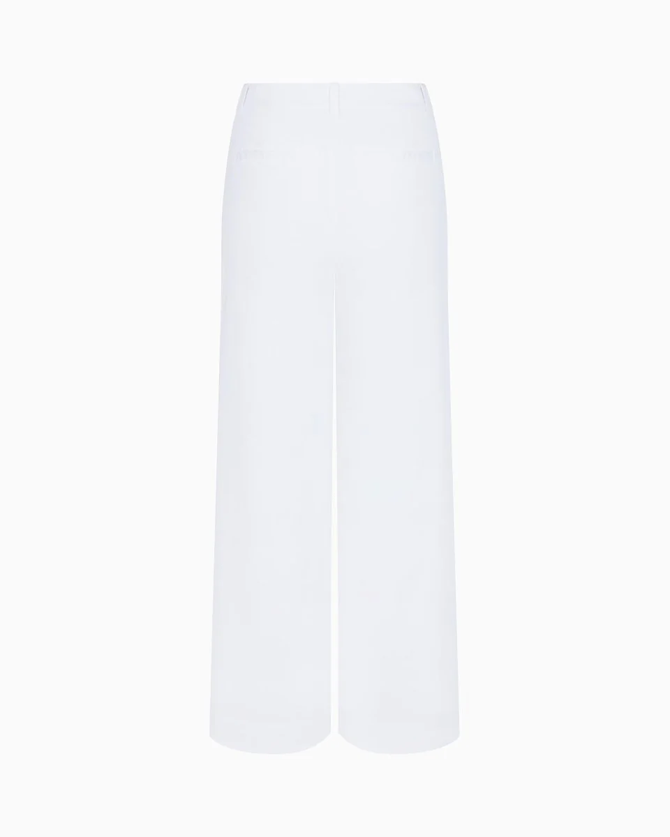 Poplin Low Rise Trouser | White - Image 6