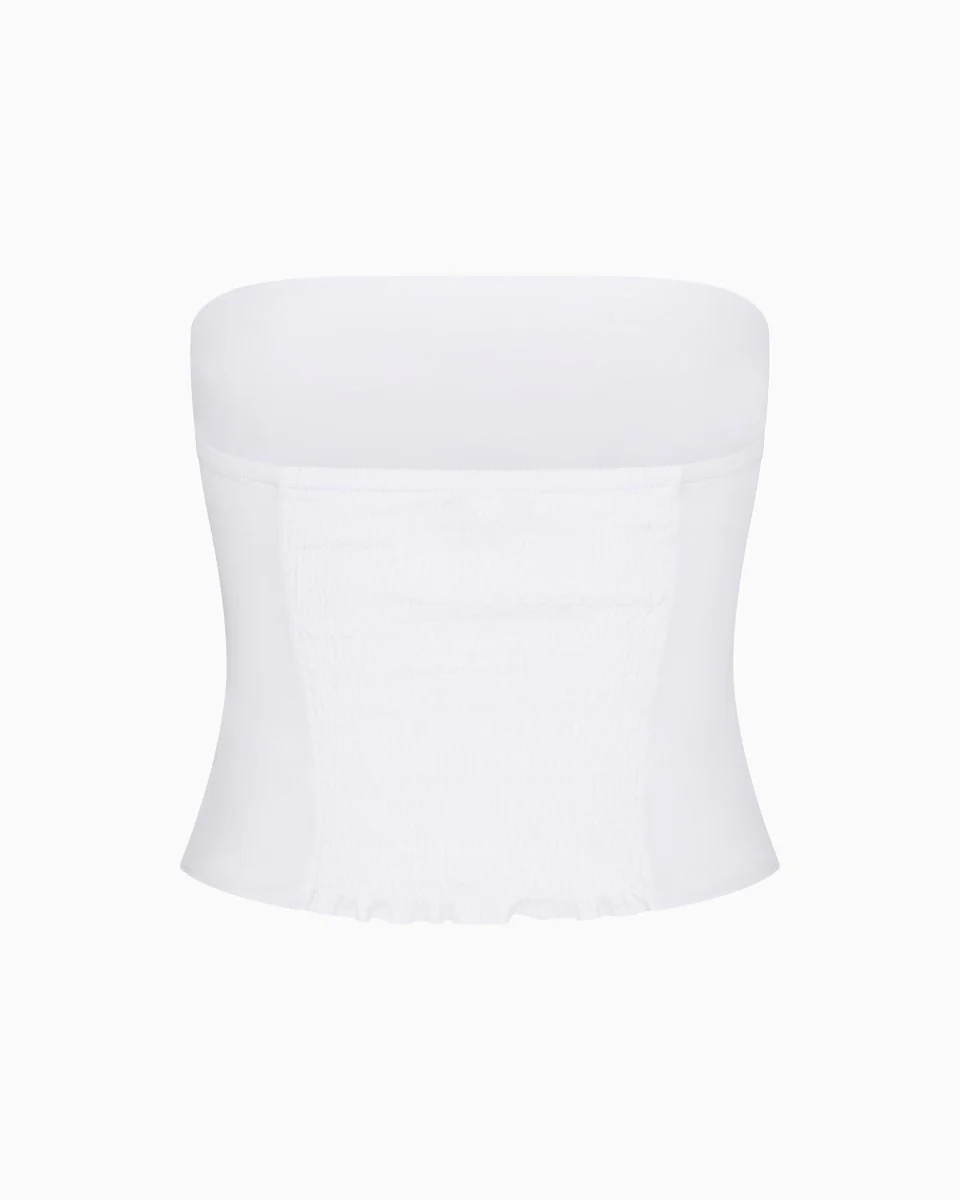 Poplin Tube Top | White - Image 11