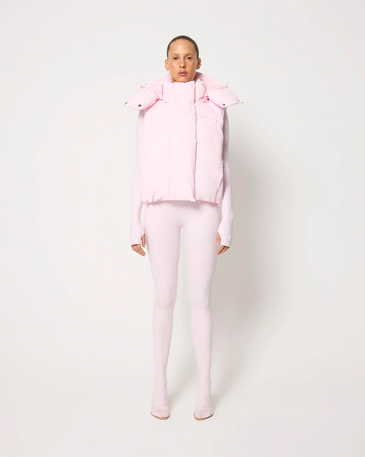 Puffer Vest | Powder Pink - Image 3