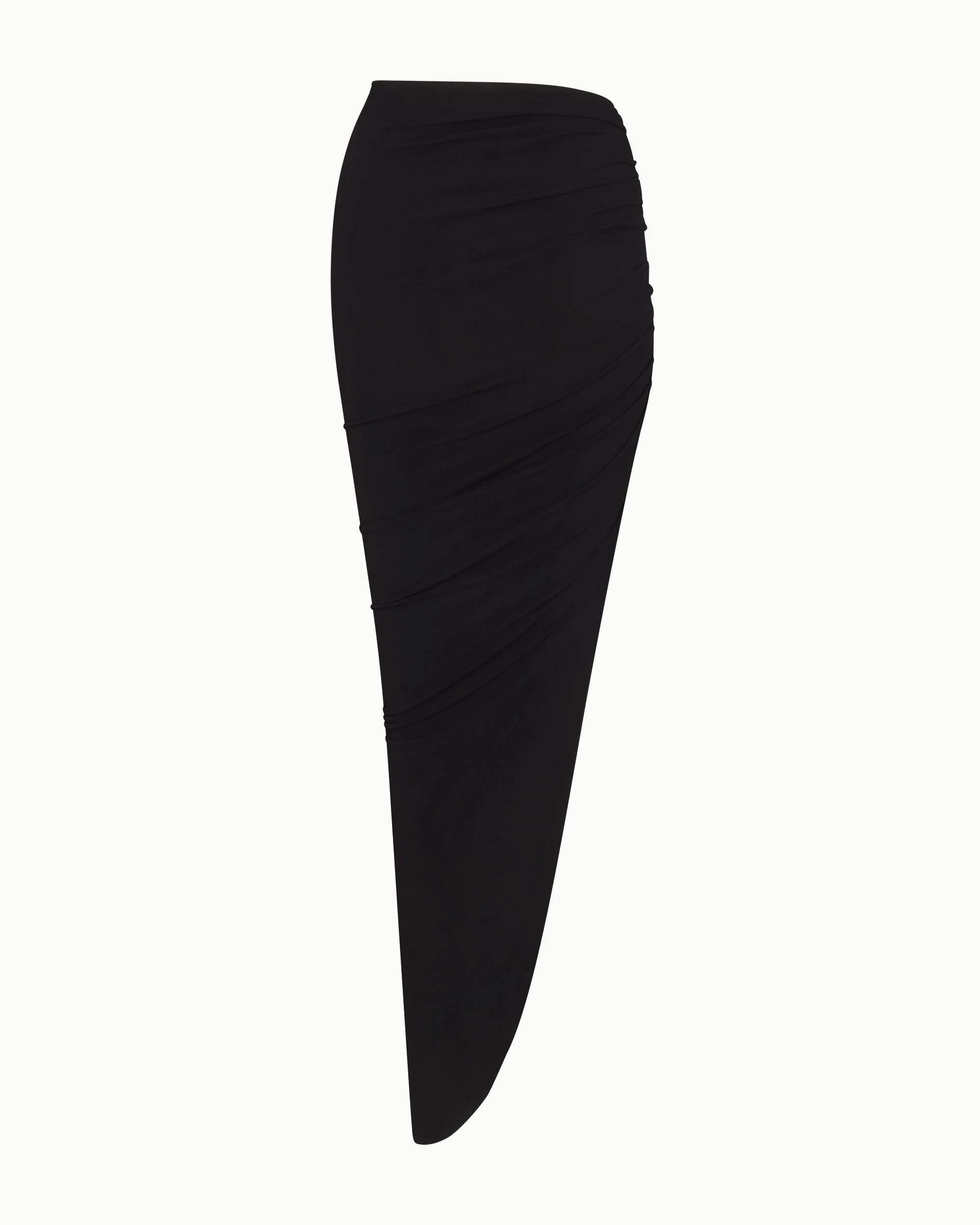 Ruched Maxi Skirt | Black - Image 7
