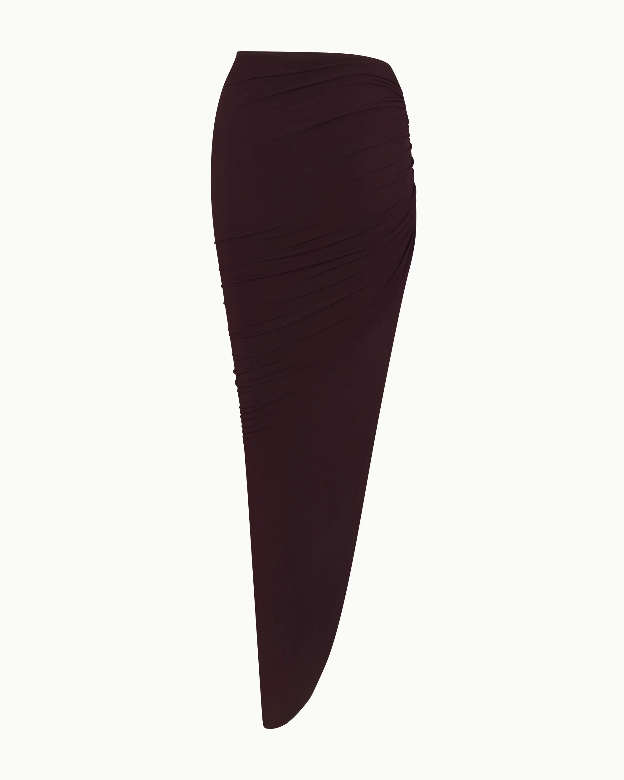 Ruched Maxi Skirt | Black Cherry - Image 7