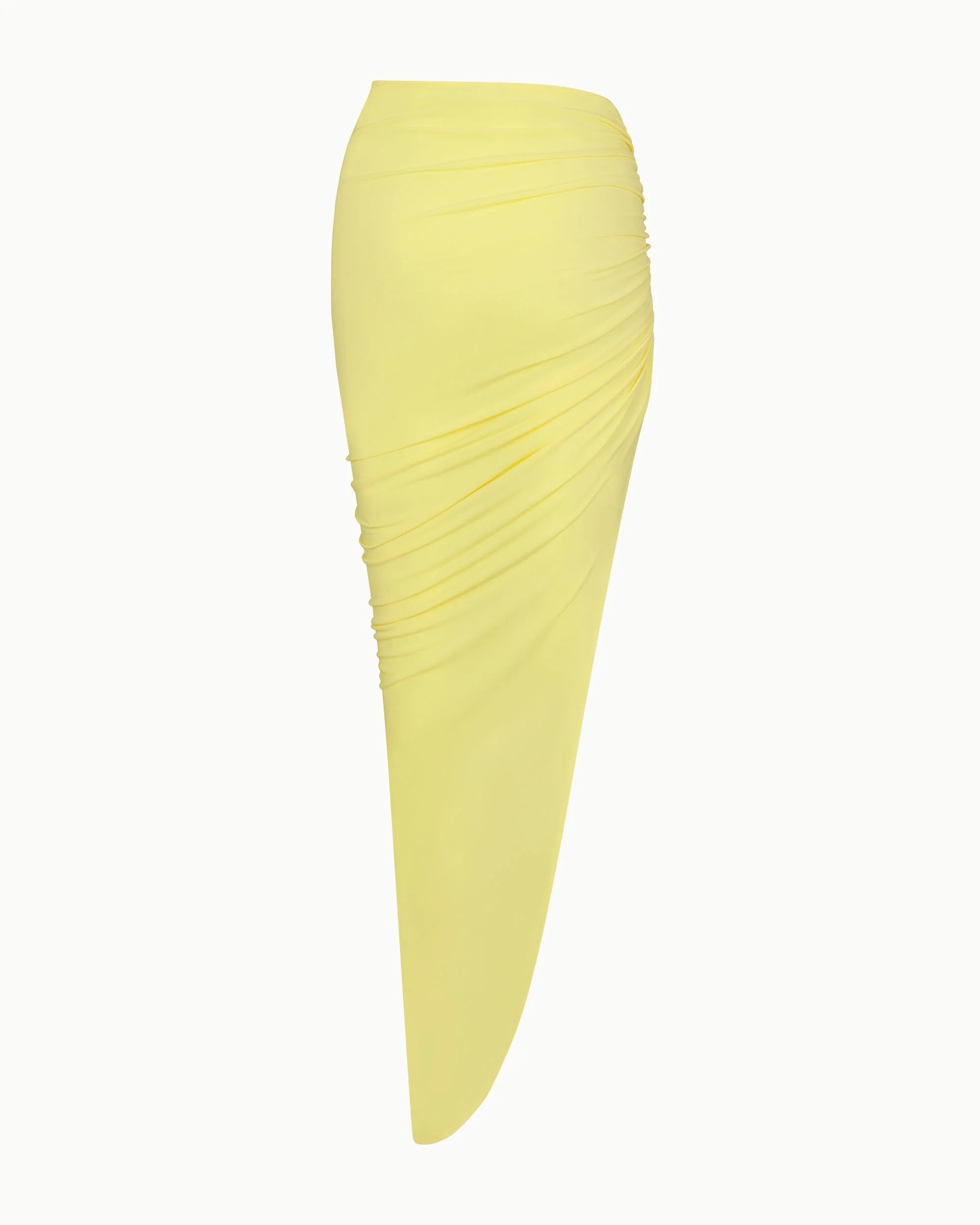 Ruched Maxi Skirt | Golden - Image 7