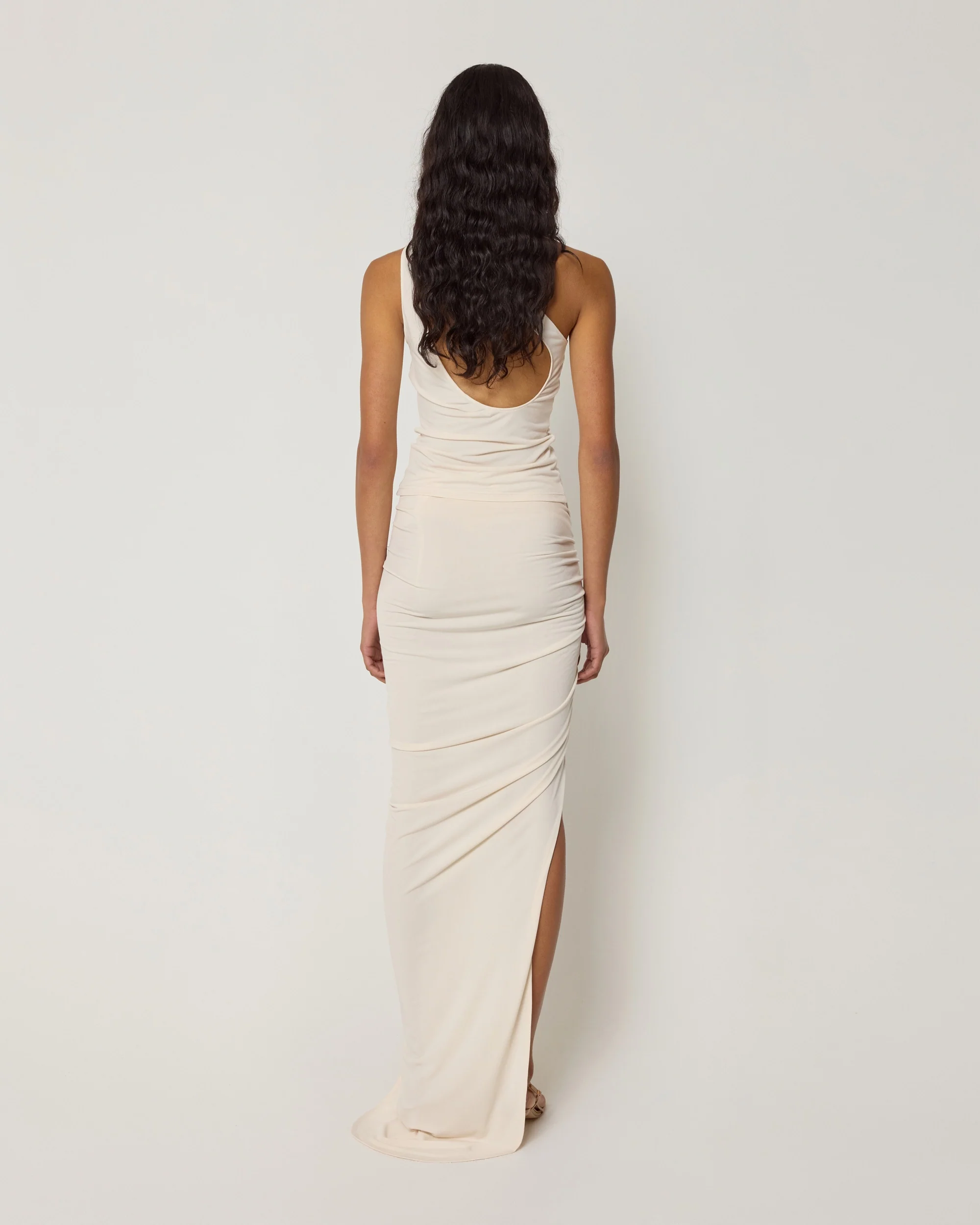 Ruched Maxi Skirt | Shell - Image 5