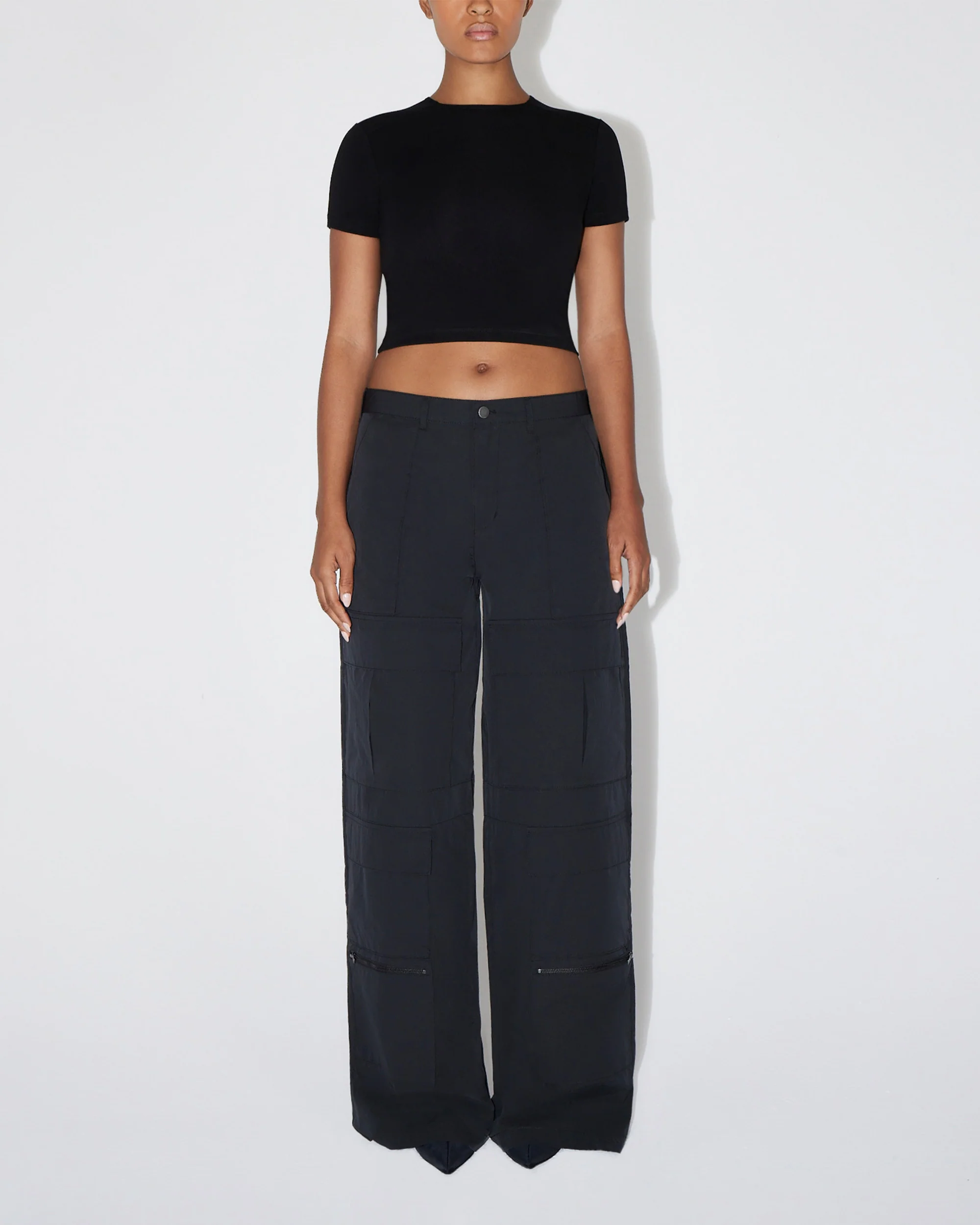 Seamed Baby Tee | Black - Image 3
