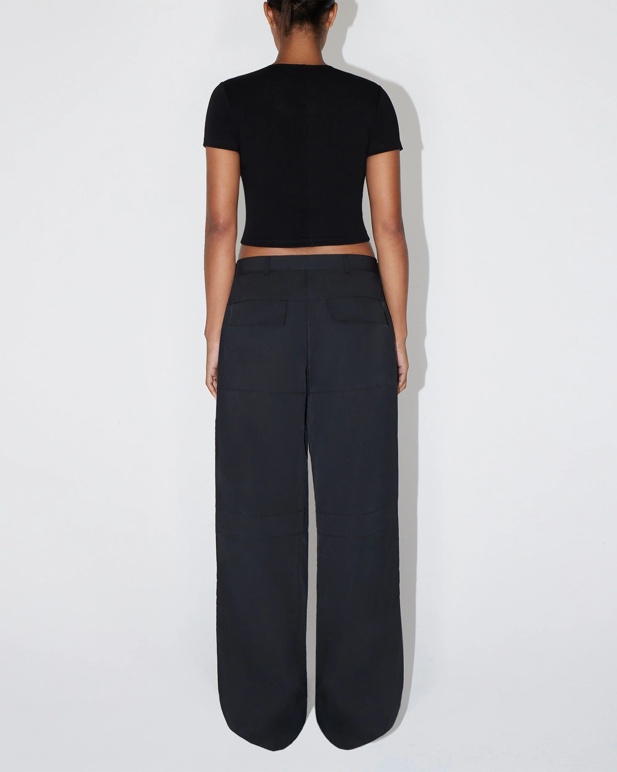 Seamed Baby Tee | Black - Image 5