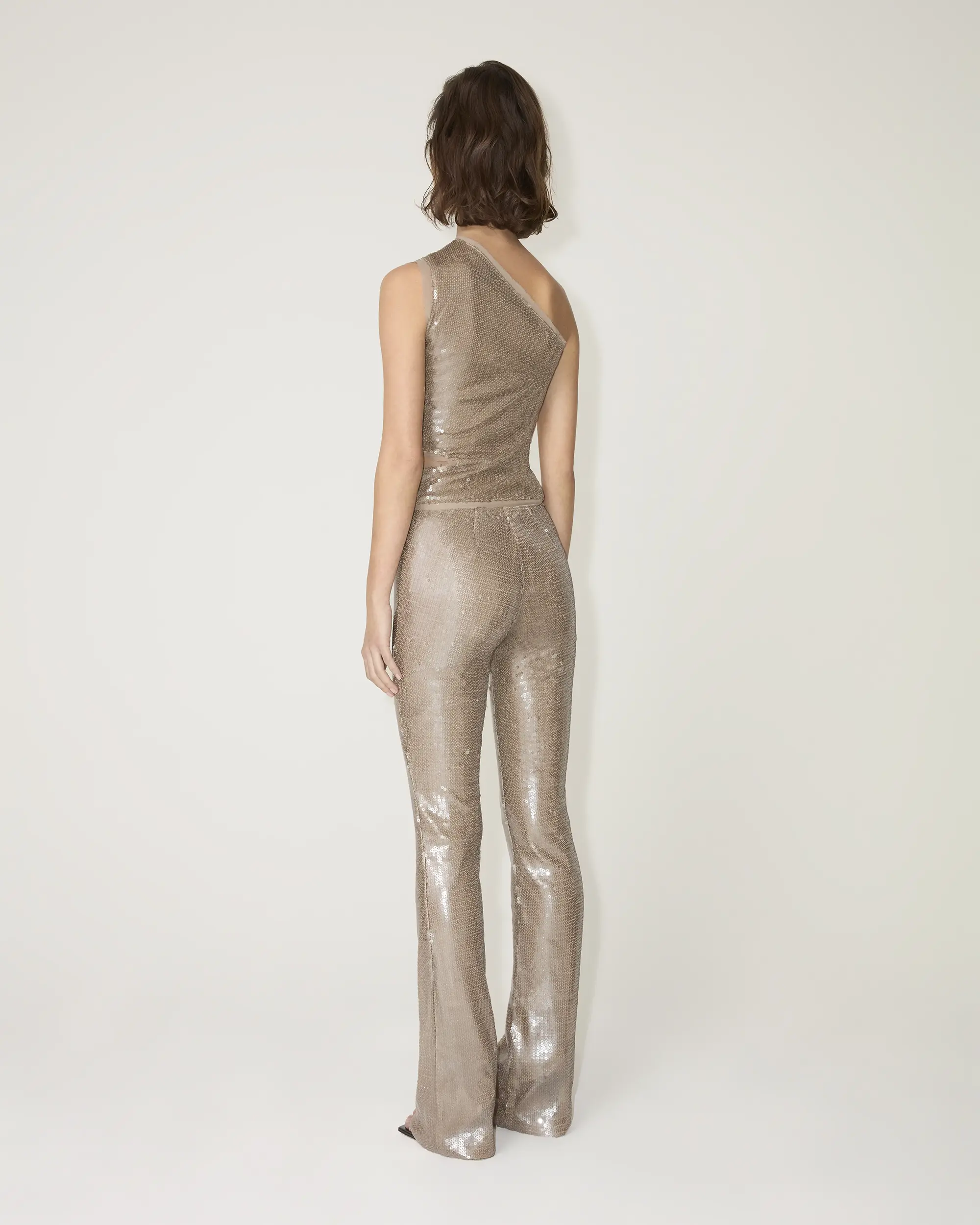 Sequin Cutout Top | Champagne - Image 5