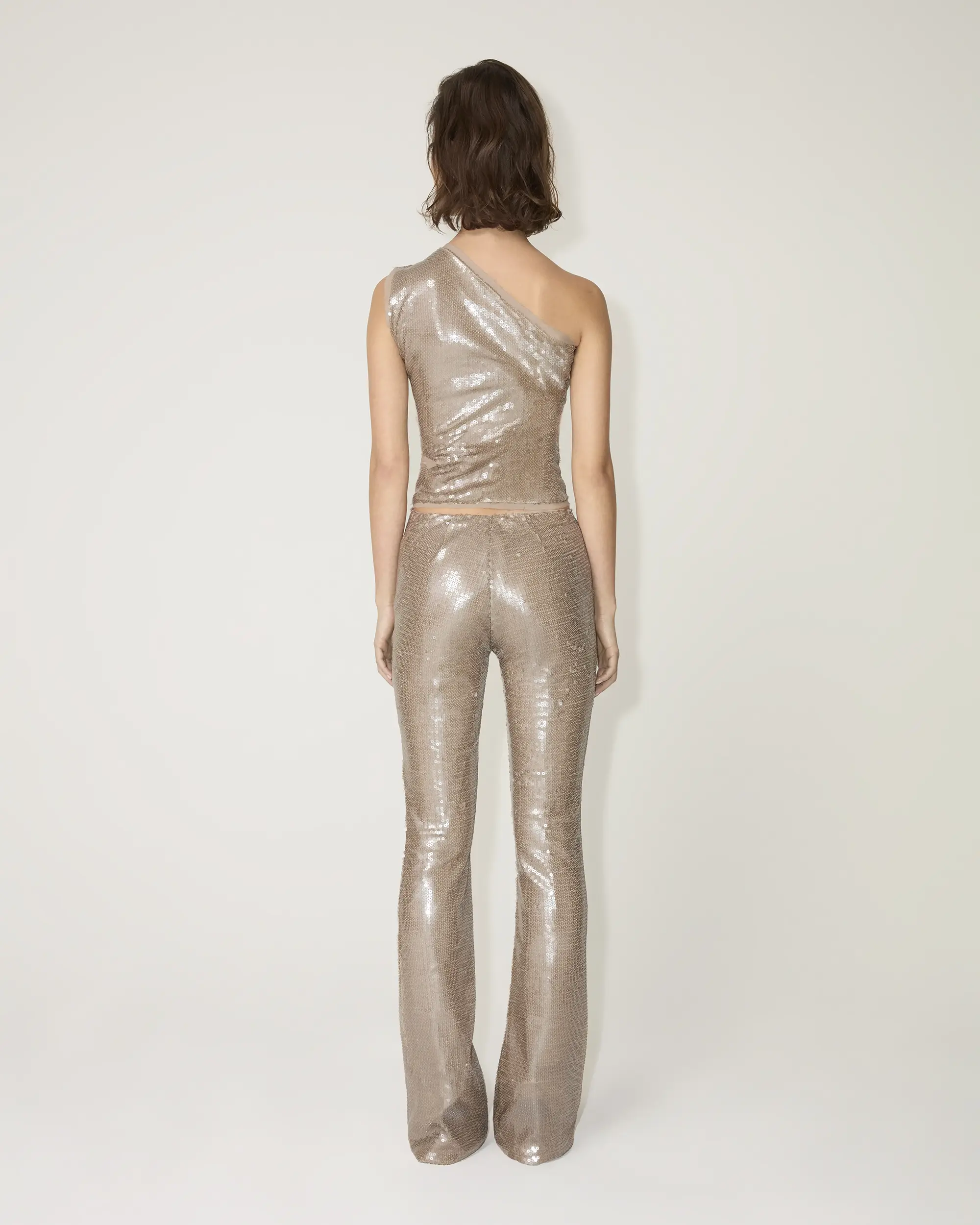 Sequin Cutout Top | Champagne - Image 6