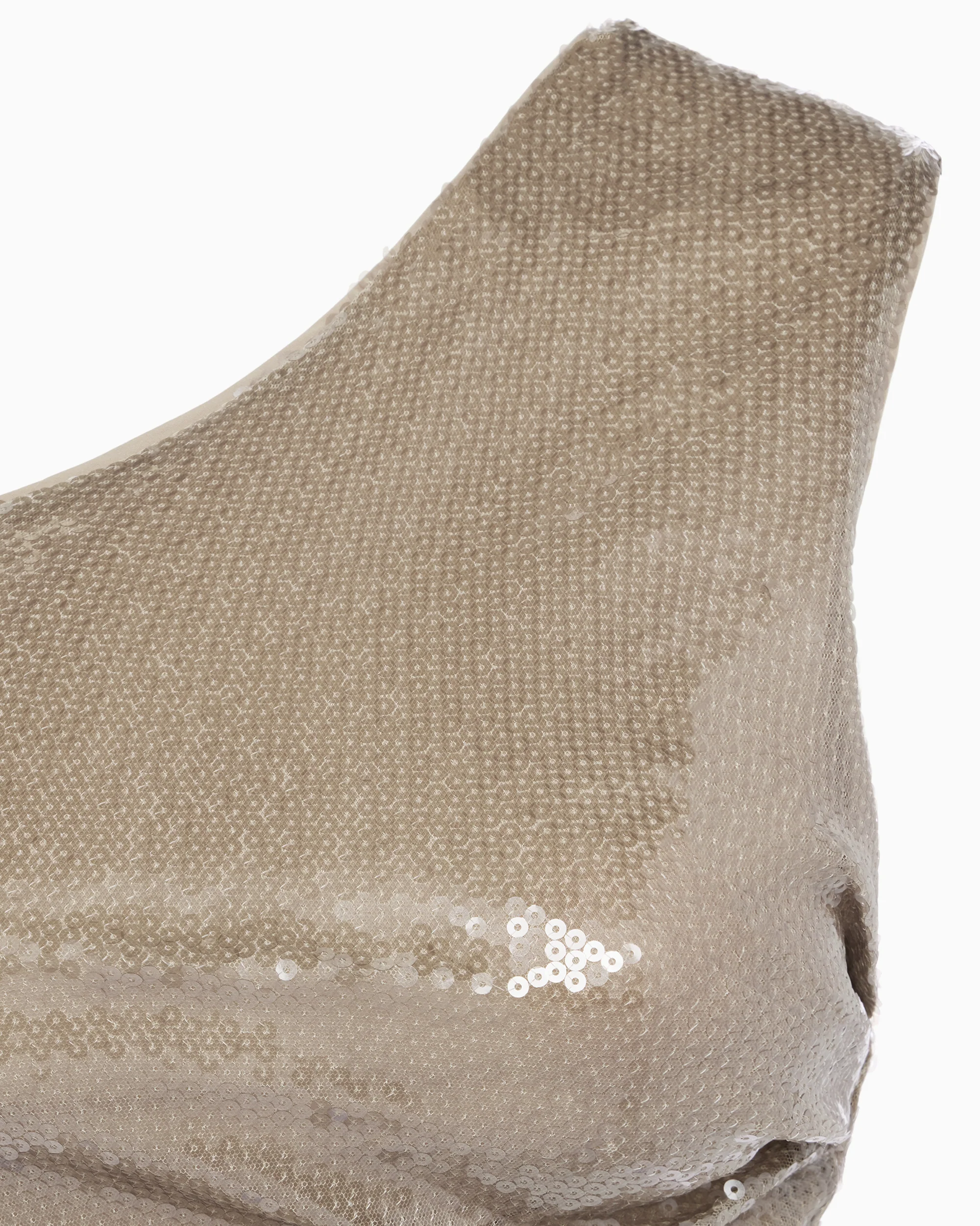 Sequin One Shoulder Top | Champagne - Image 7