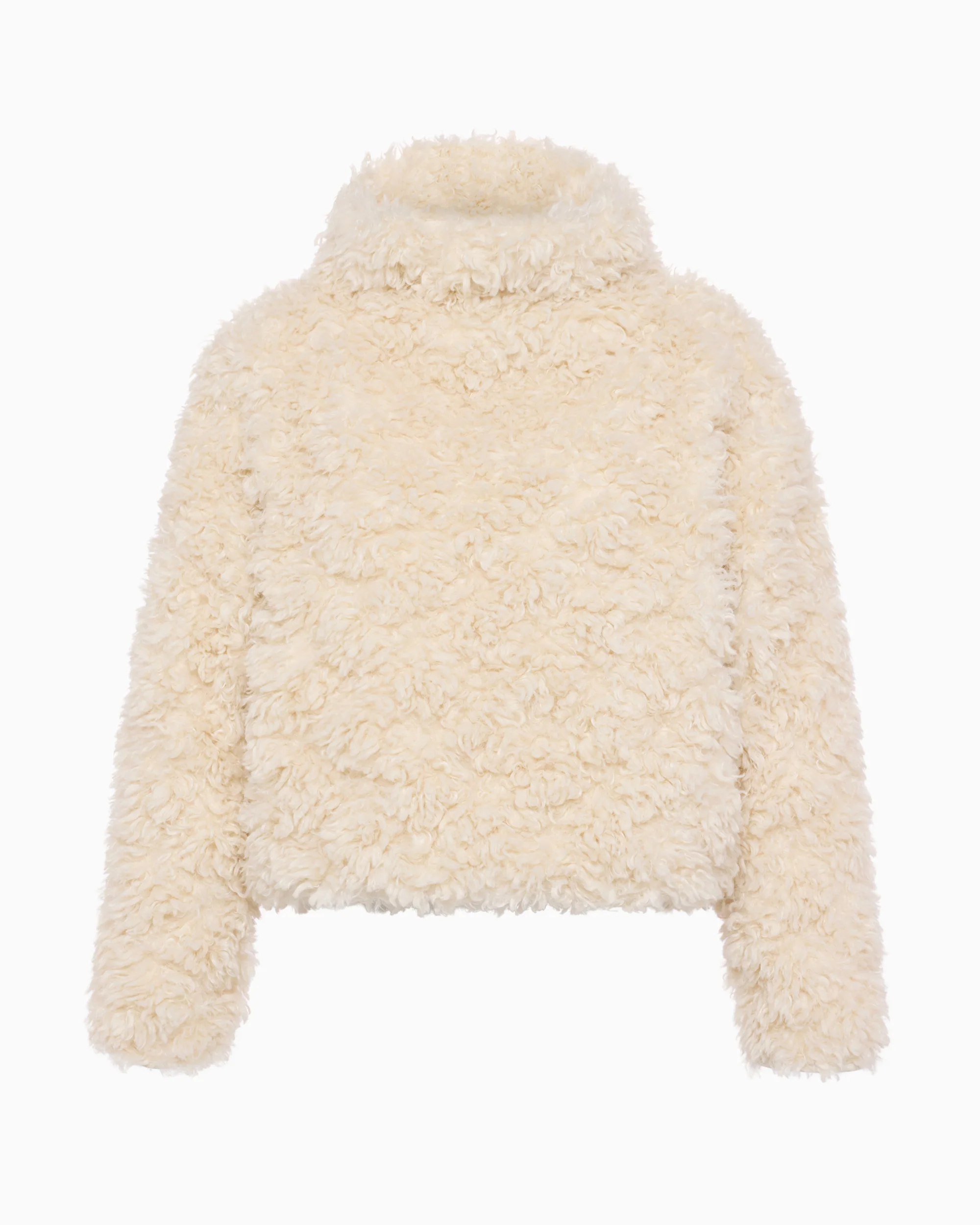 Shaggy Faux Fur Pullover | Cream - Image 2