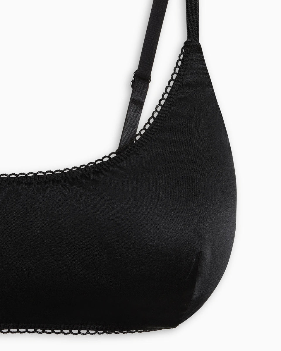 Silk Bralette | Black - Image 6