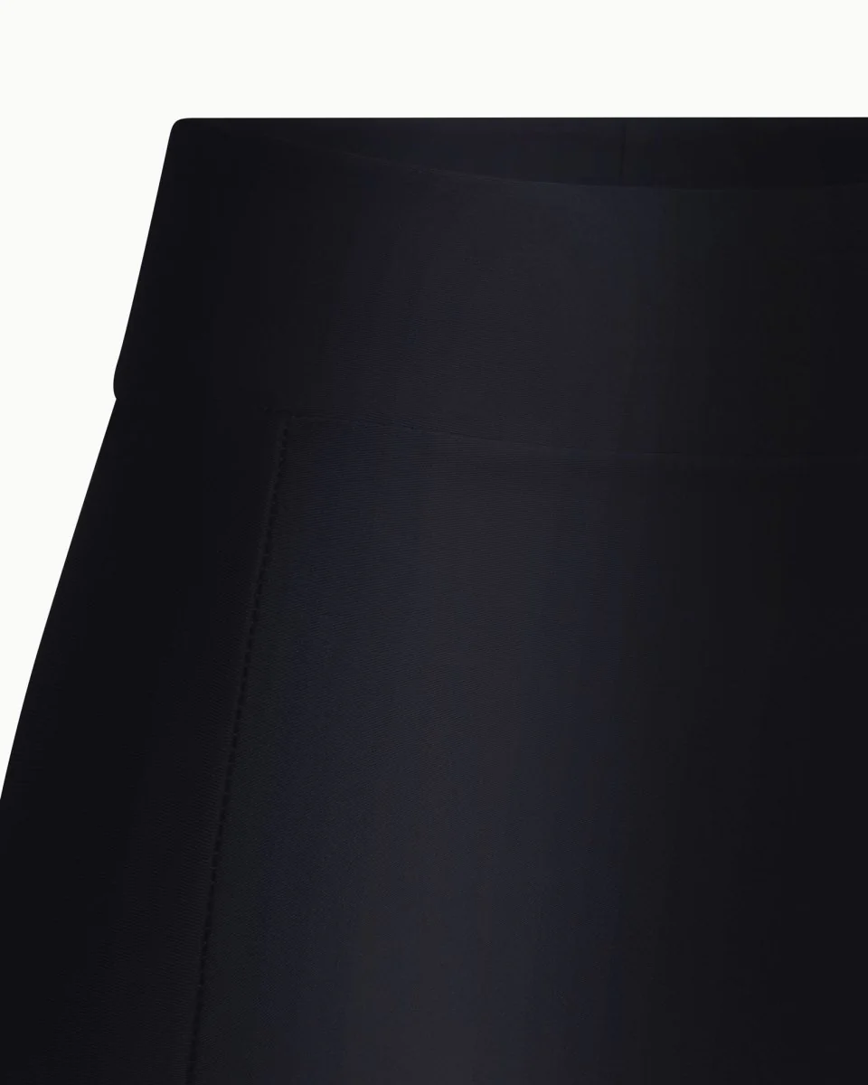 Sleek Stretch Asymmetrical Skirt | Black - Image 11