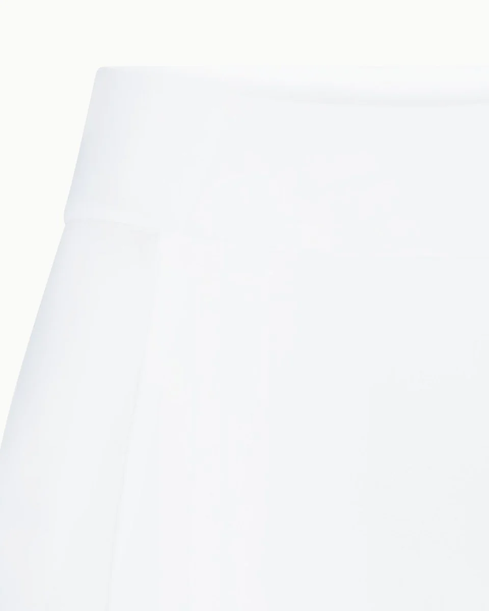 Sleek Stretch Asymmetrical Skirt | Bright White - Image 11