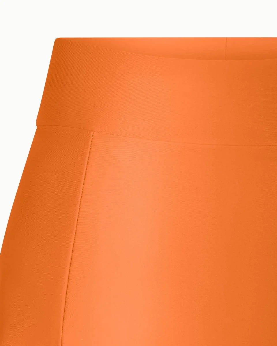 Sleek Stretch Asymmetrical Skirt | Papaya - Image 10