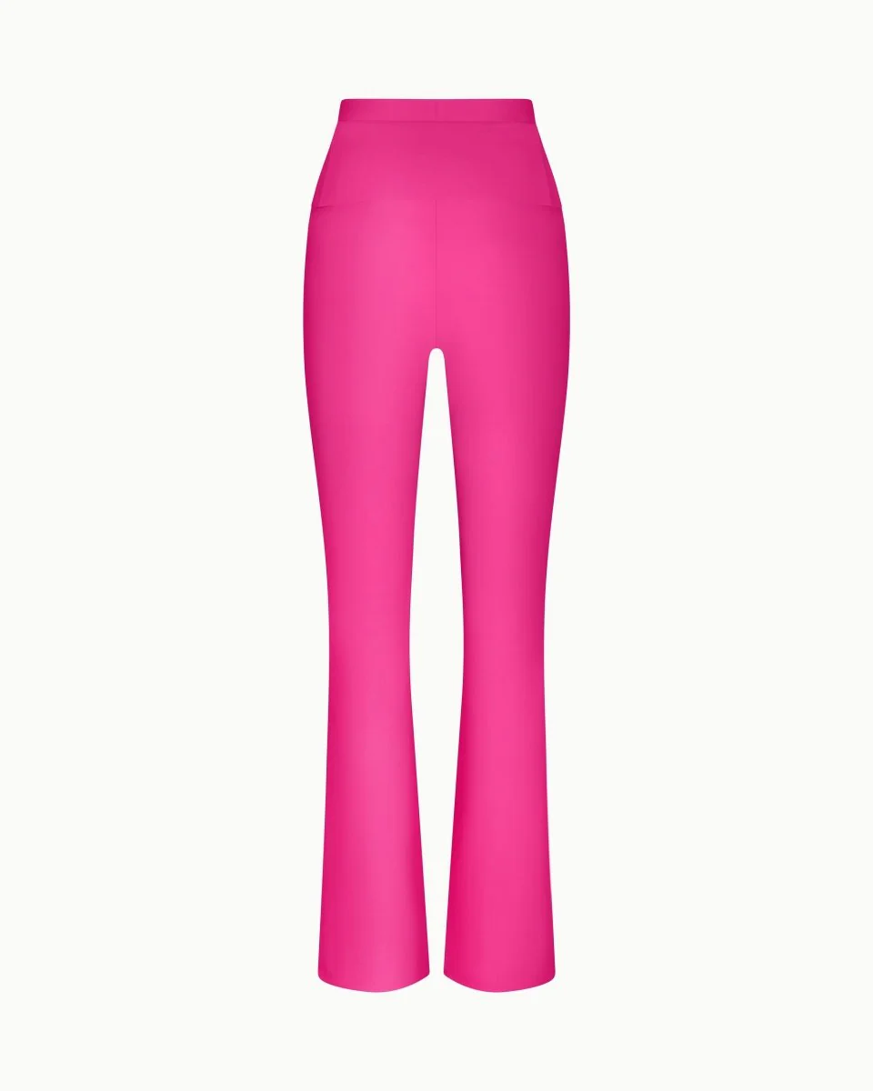 Sleek Stretch Cutout Foldover Pant | Fuchsia - Image 8