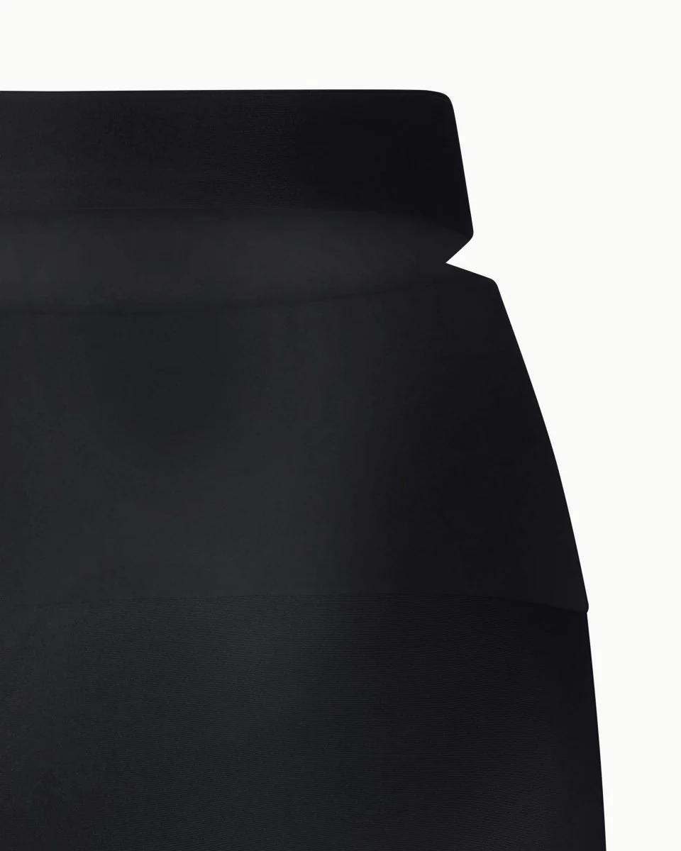 Sleek Stretch Cutout Foldover Pant | Black - Image 9