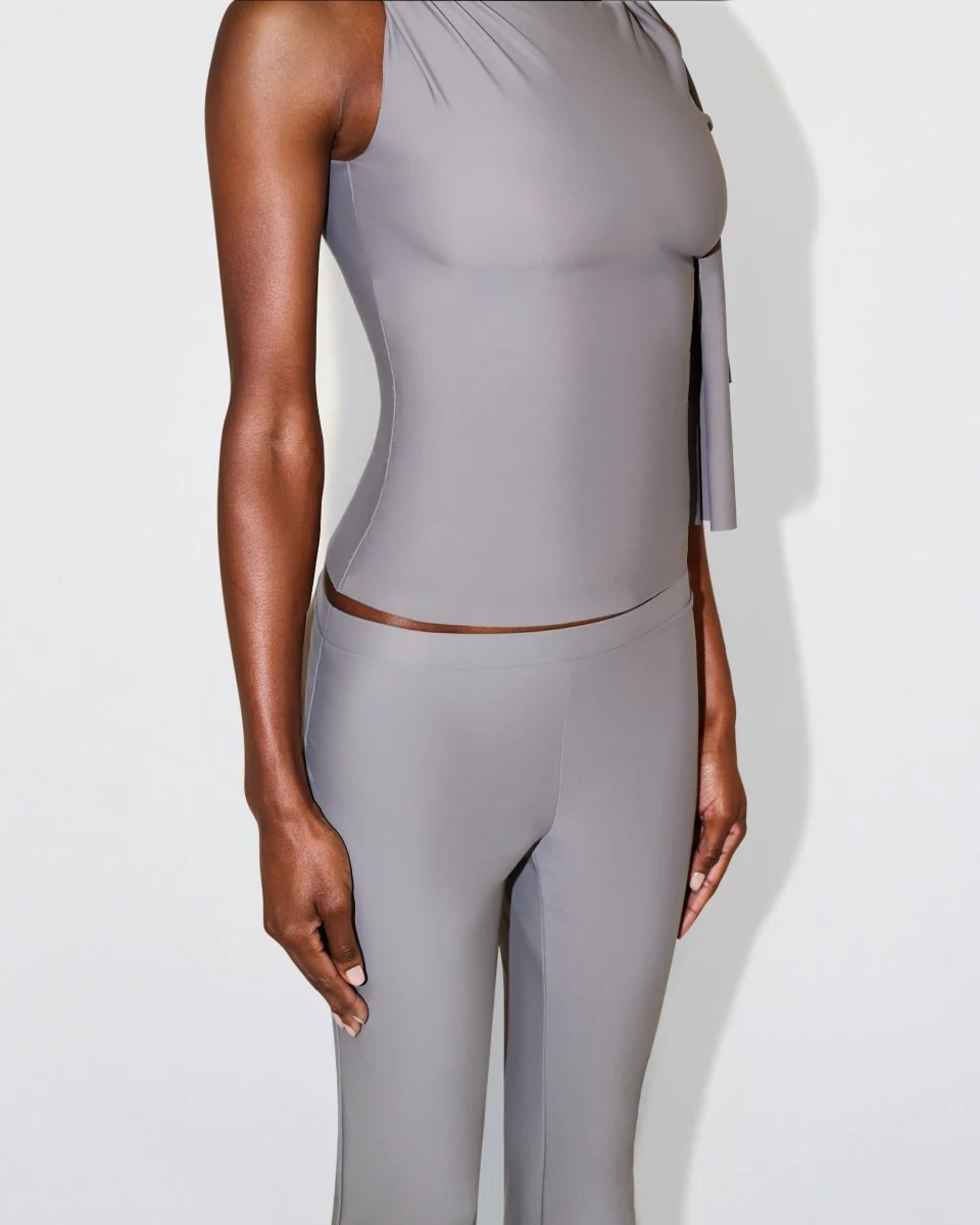 Sleek Stretch Low Rise Pant | Steel Grey - Image 6
