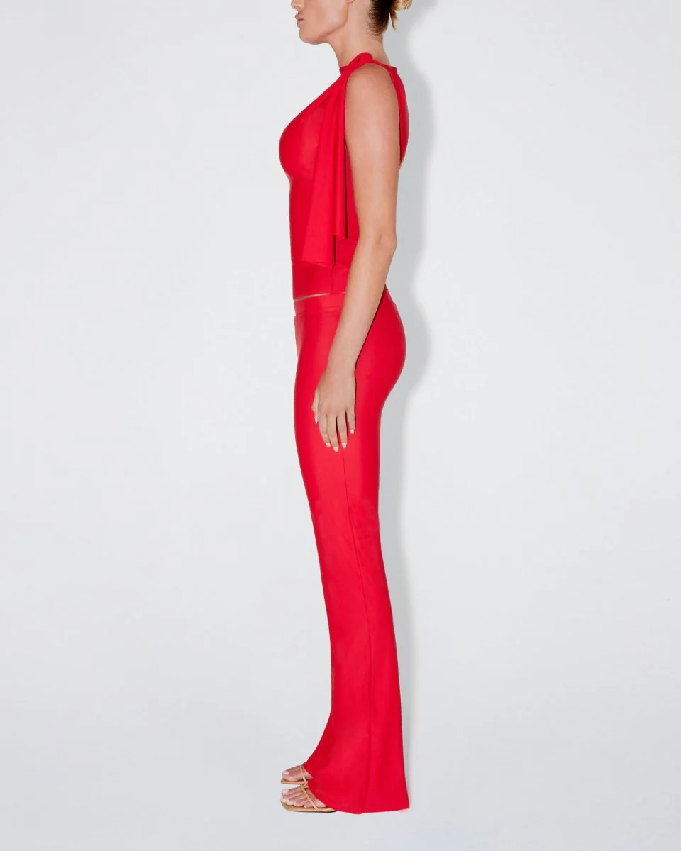 Sleek Stretch Low Rise Pant | Tomato - Image 3