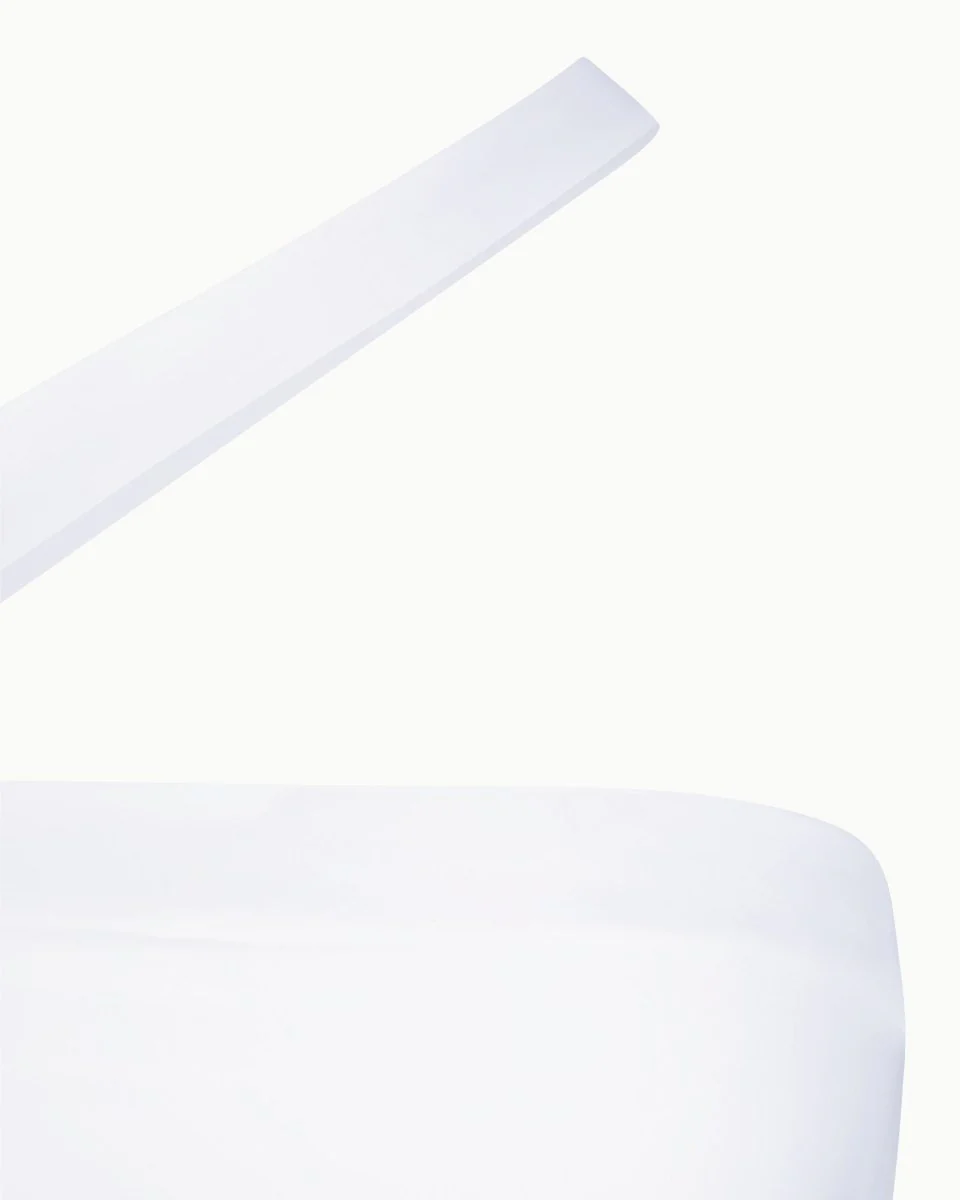 Sleek Stretch Tube Top | Bright White - Image 12