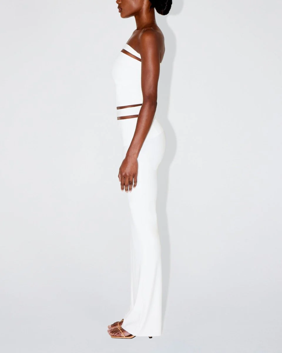 Sleek Stretch Tube Top | Bright White - Image 3