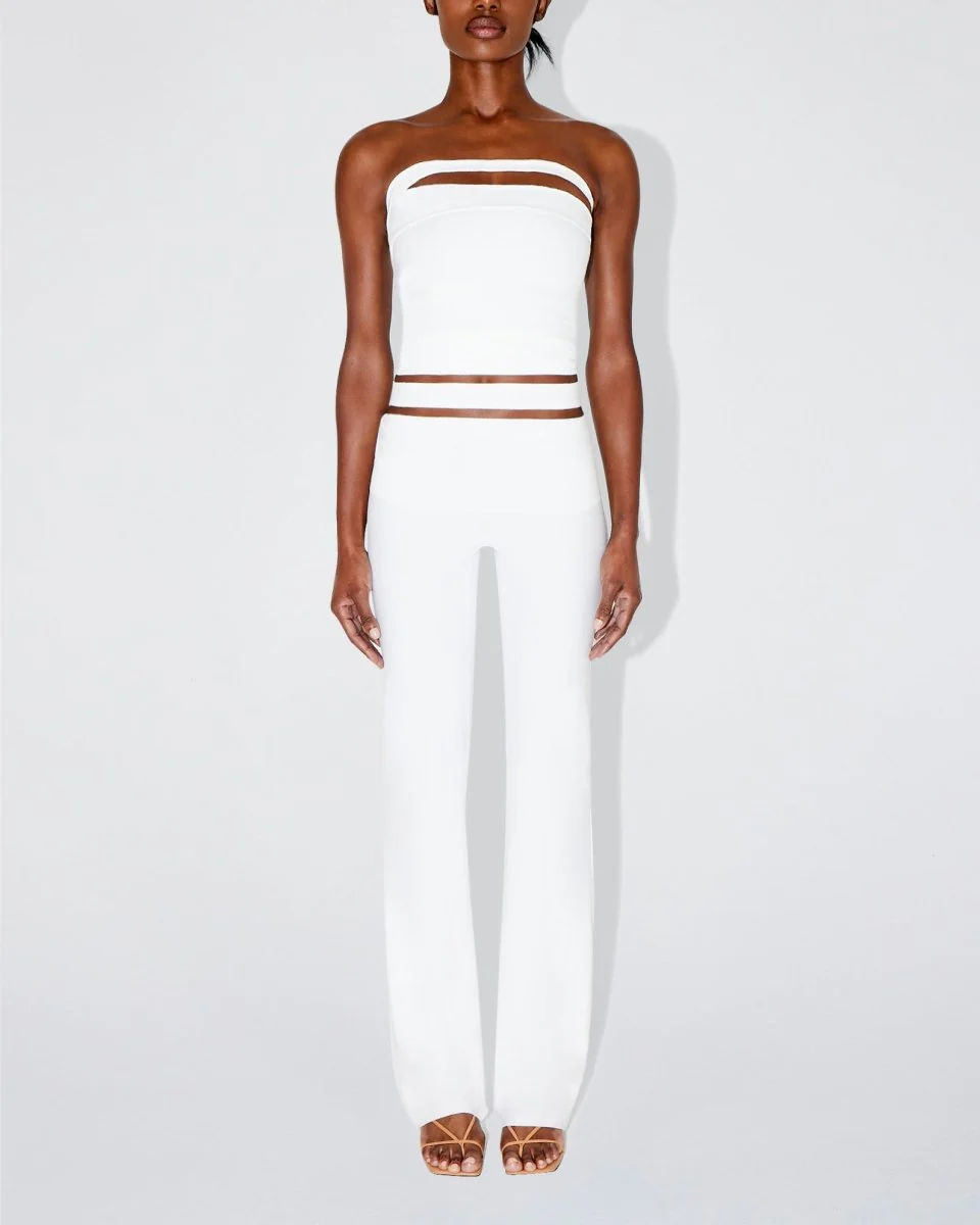 Sleek Stretch Tube Top | Bright White - Image 4