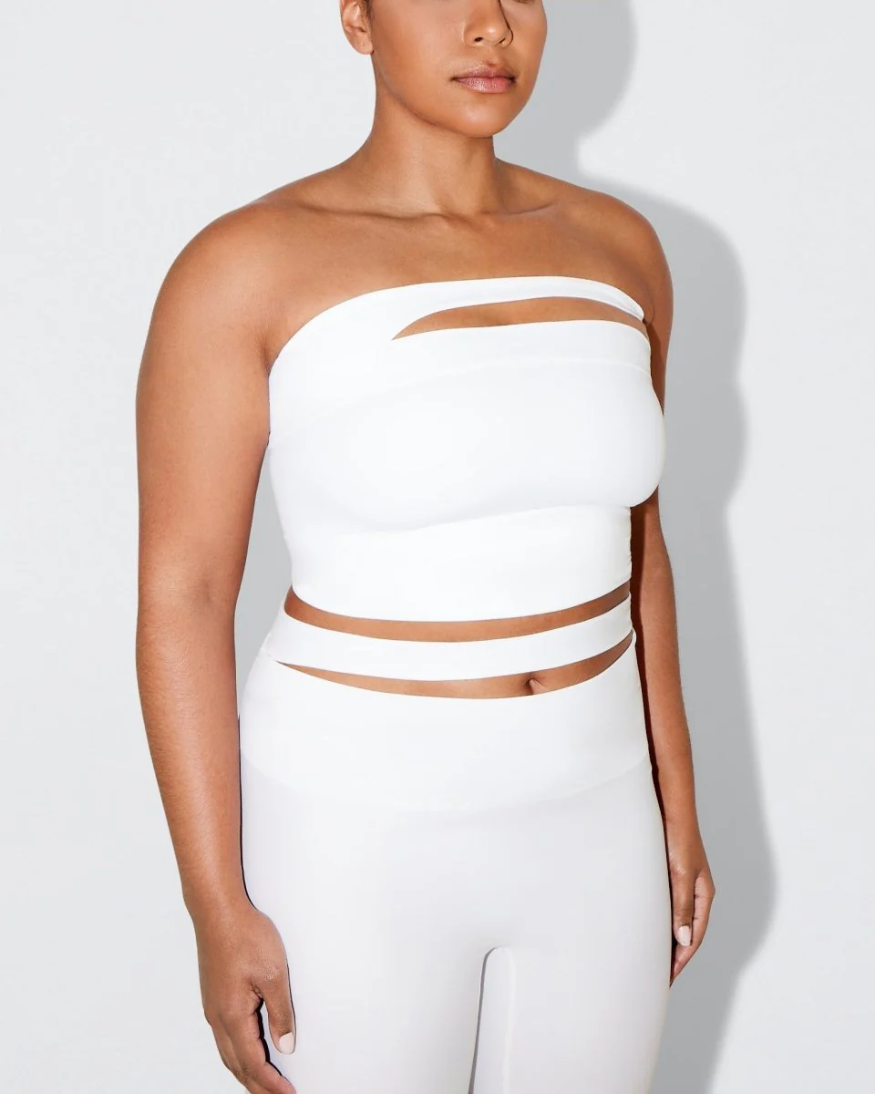 Sleek Stretch Tube Top | Bright White - Image 7