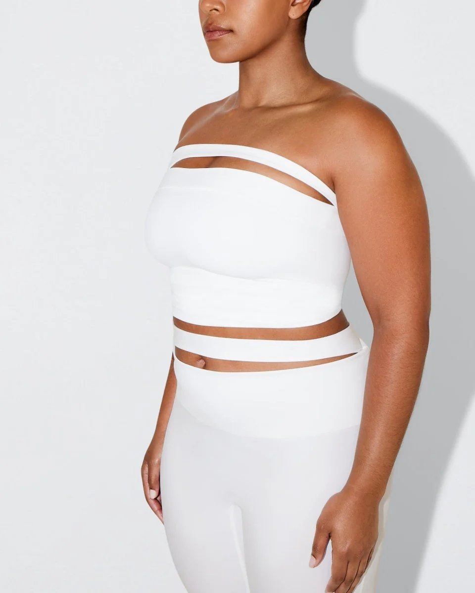 Sleek Stretch Tube Top | Bright White - Image 8