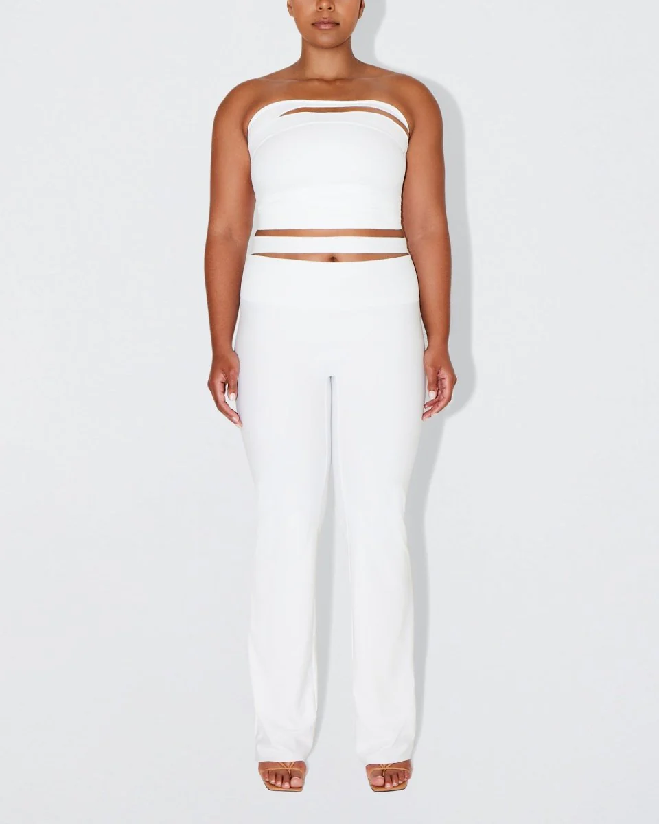 Sleek Stretch Tube Top | Bright White - Image 9