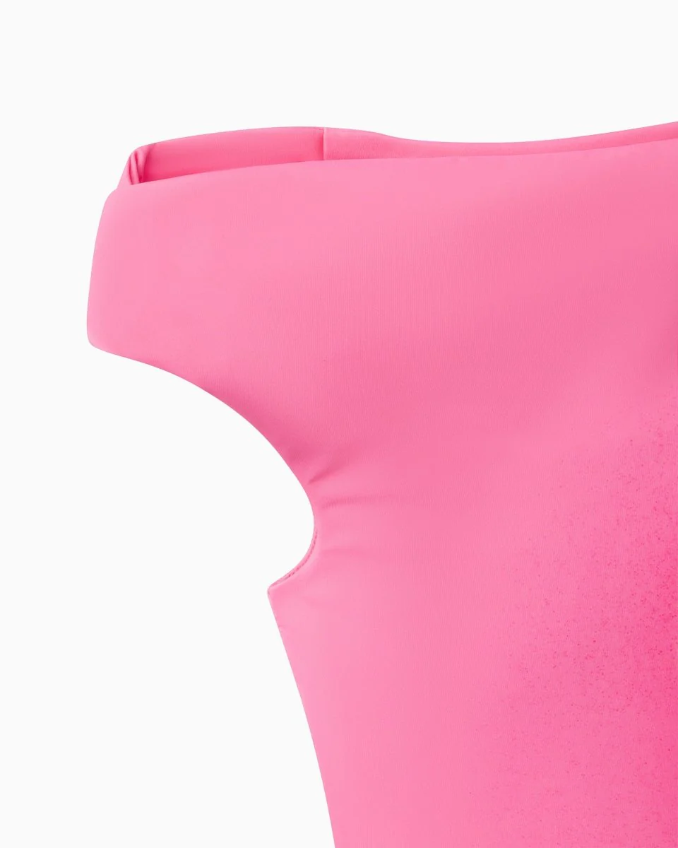 Smooth Stretch Asymmetrical Top | Pink Peony - Image 9