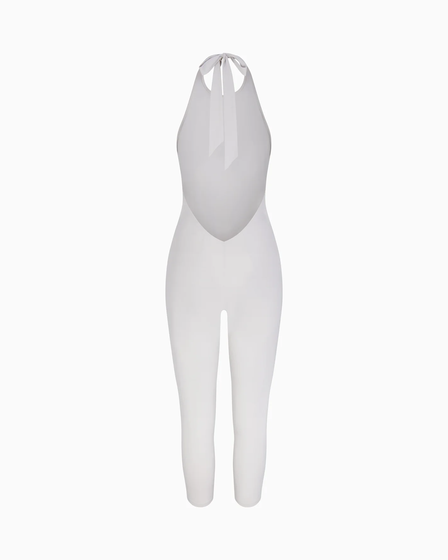 Smooth Stretch Capri Catsuit | Light Grey - Image 6